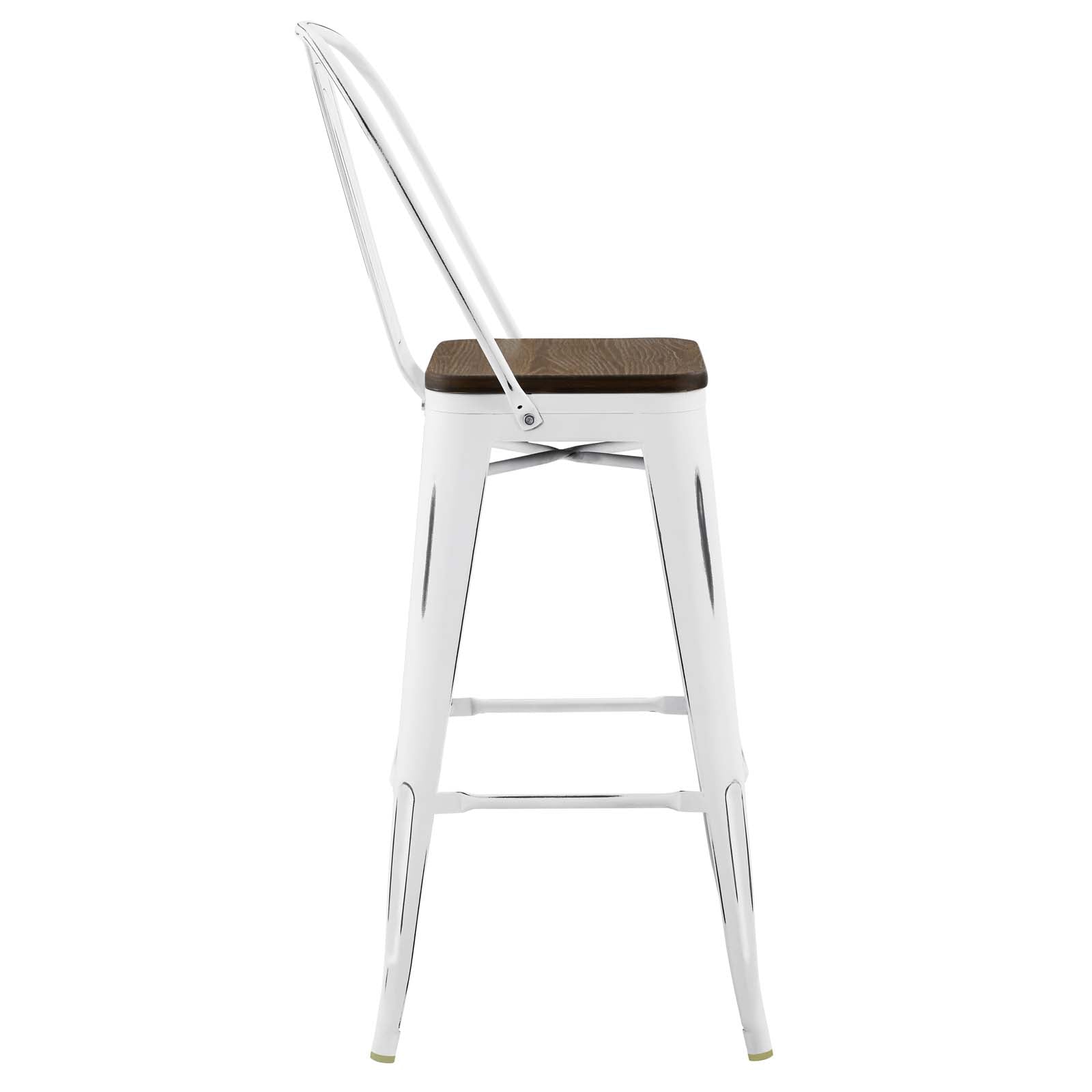 Promenade Bar Stool Metal Set of 2 by Modway