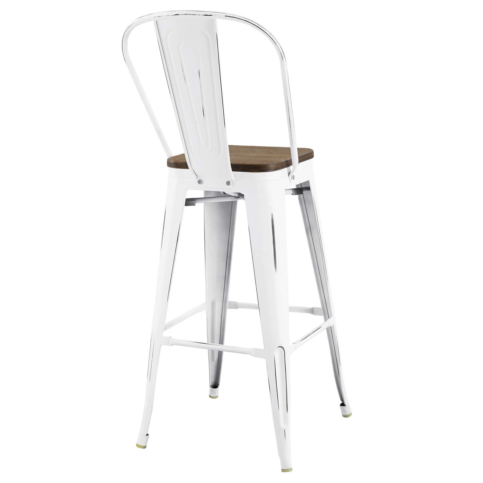 Promenade Bar Stool Metal Set of 2 by Modway