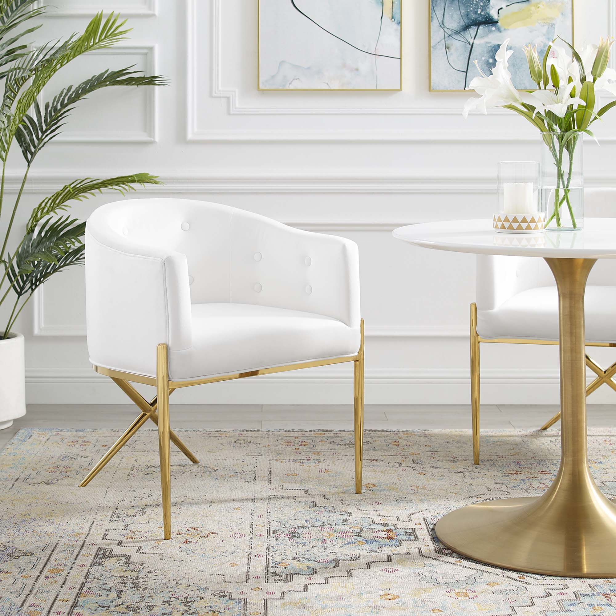 Savour Tufted Performance Velvet Accent Dining Armchair by Modway