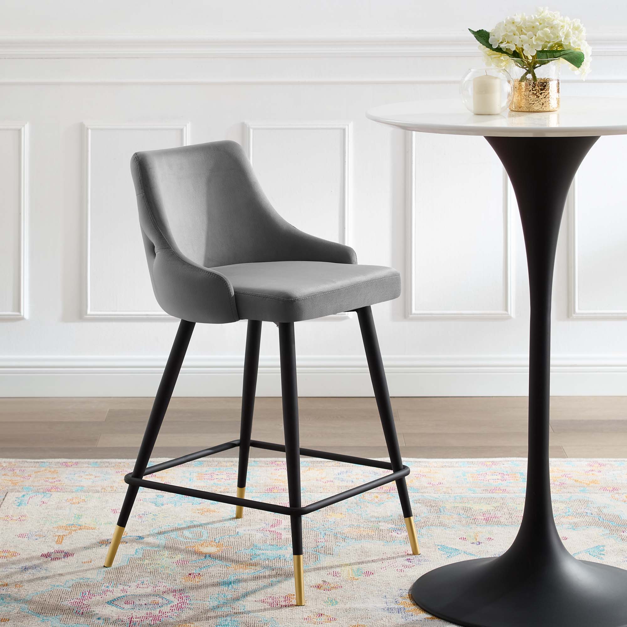 Adorn Performance Velvet Counter Bar Stool by Modway