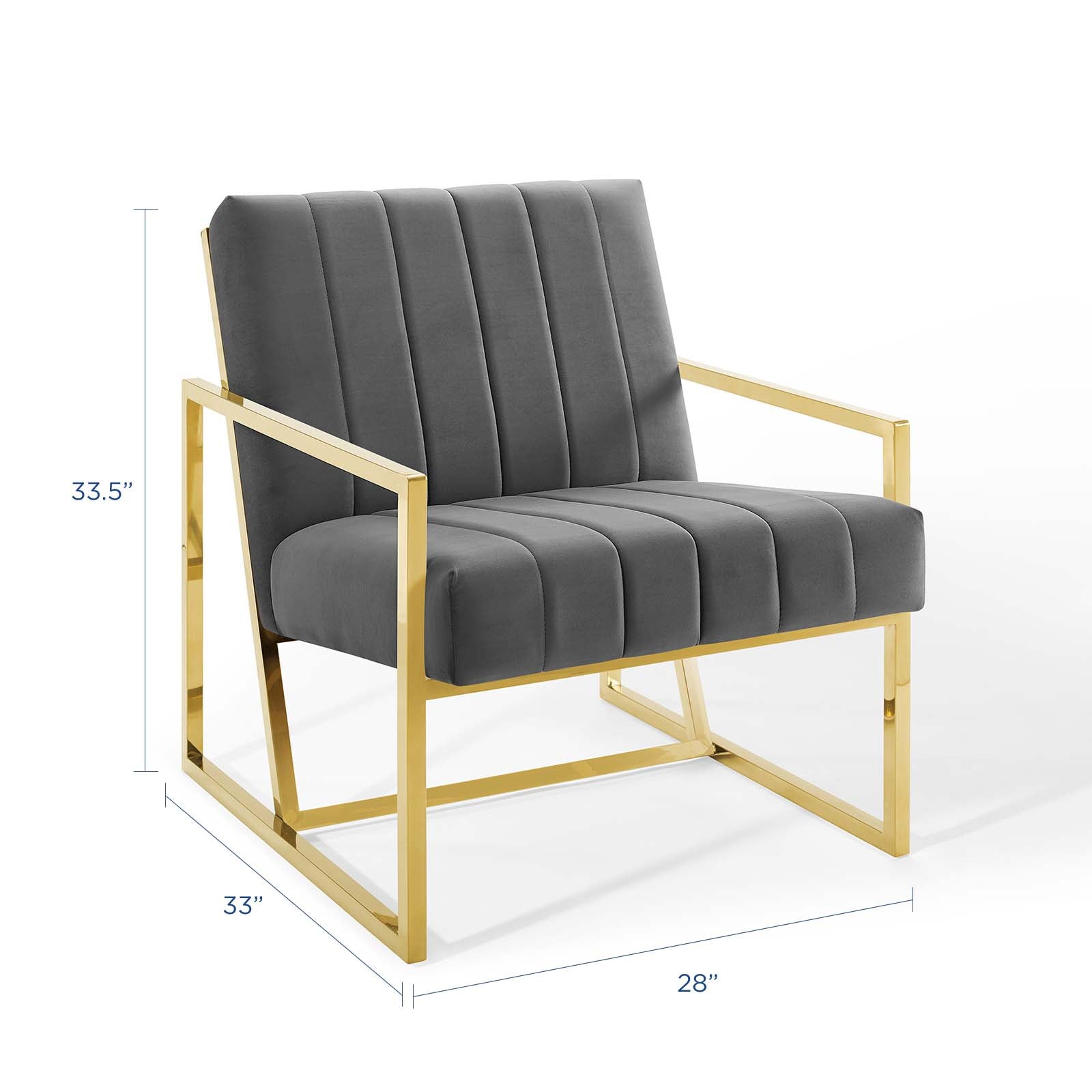Inspire Channel Tufted Performance Velvet Armchair by Modway