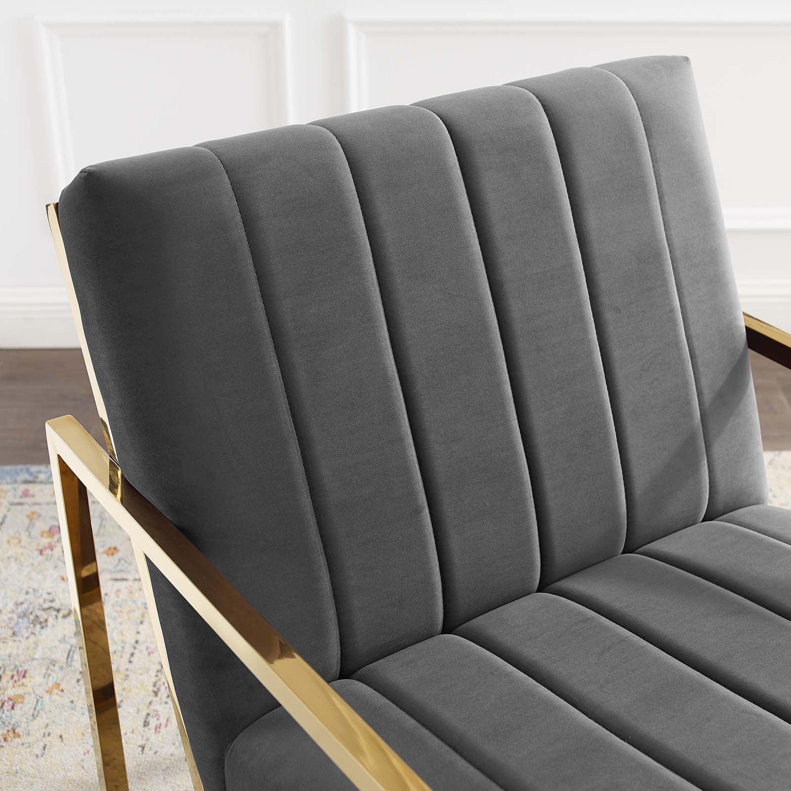 Inspire Channel Tufted Performance Velvet Armchair by Modway