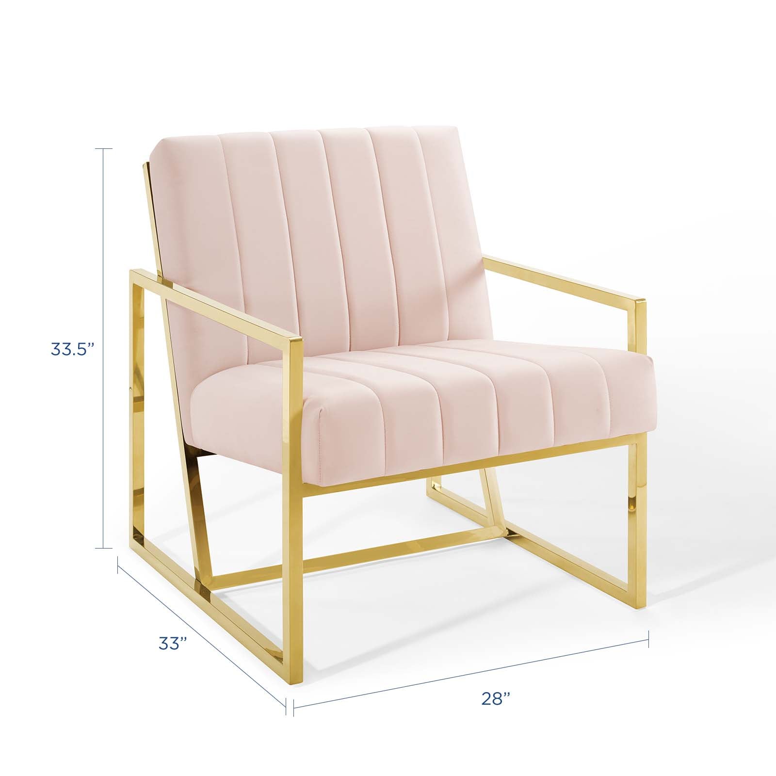 Inspire Channel Tufted Performance Velvet Armchair by Modway