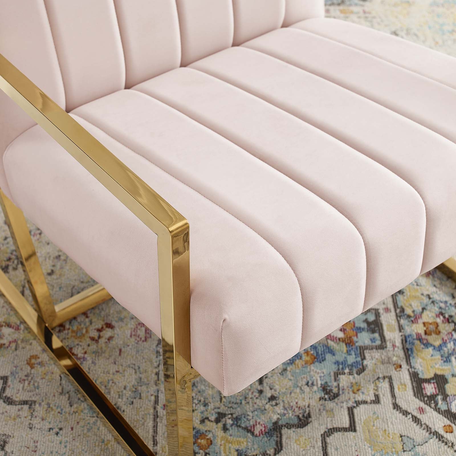 Inspire Channel Tufted Performance Velvet Armchair by Modway