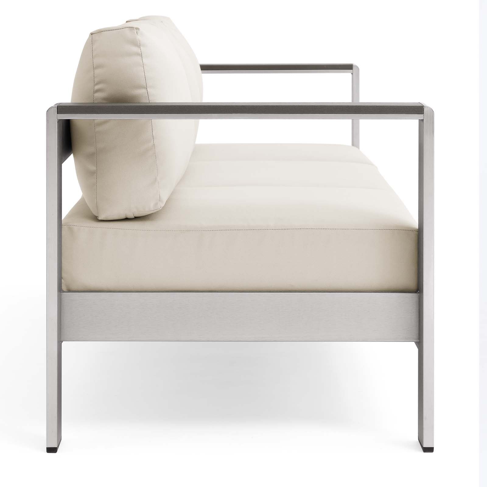 Shore Outdoor Patio Aluminum Sofa by Modway