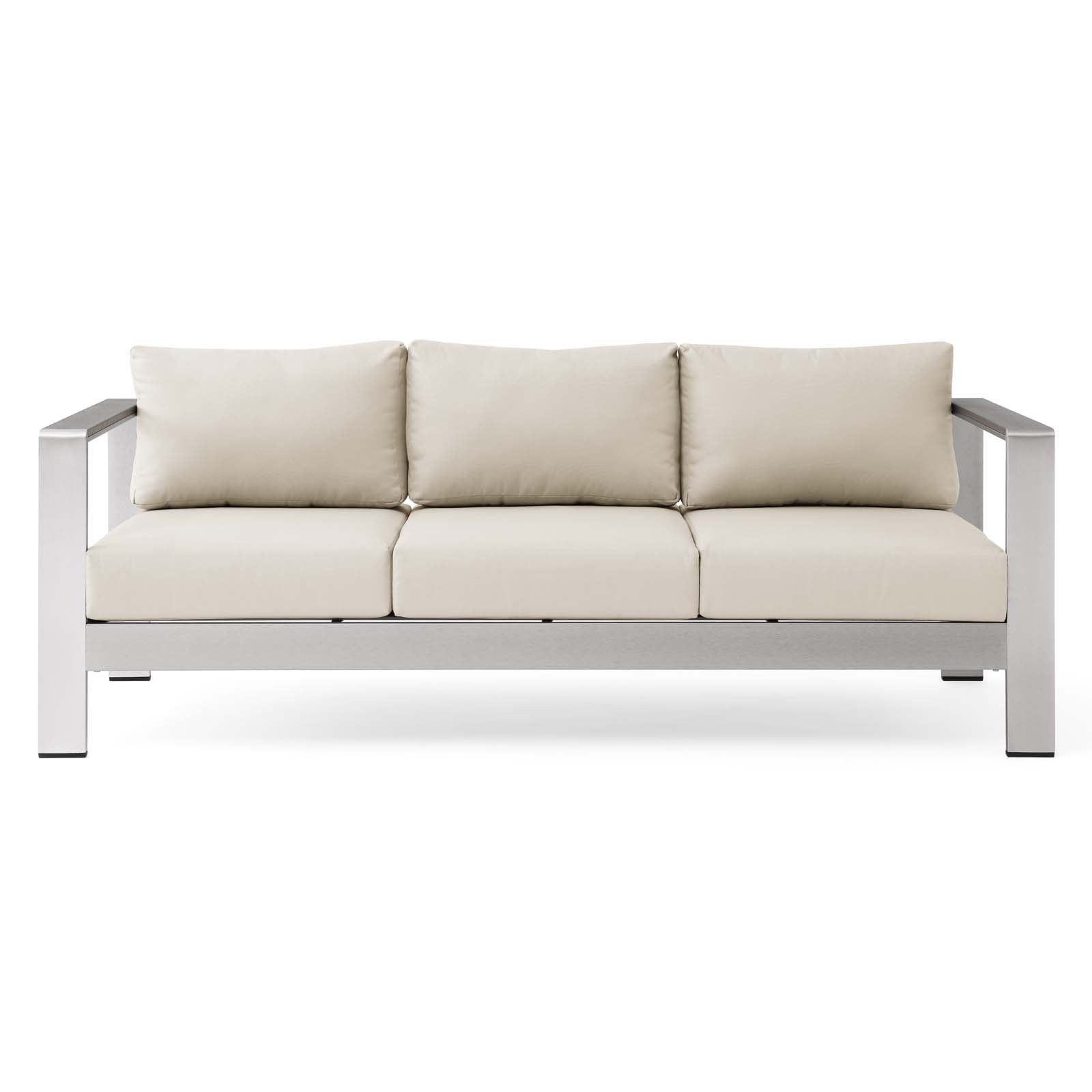 Shore Outdoor Patio Aluminum Sofa by Modway