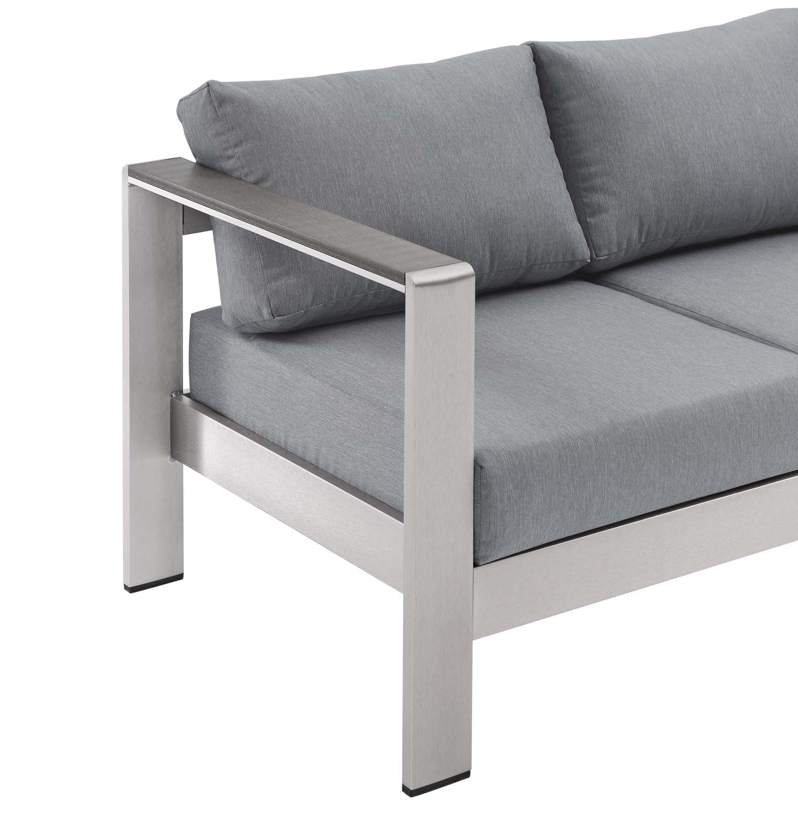 Shore Outdoor Patio Aluminum Sofa by Modway