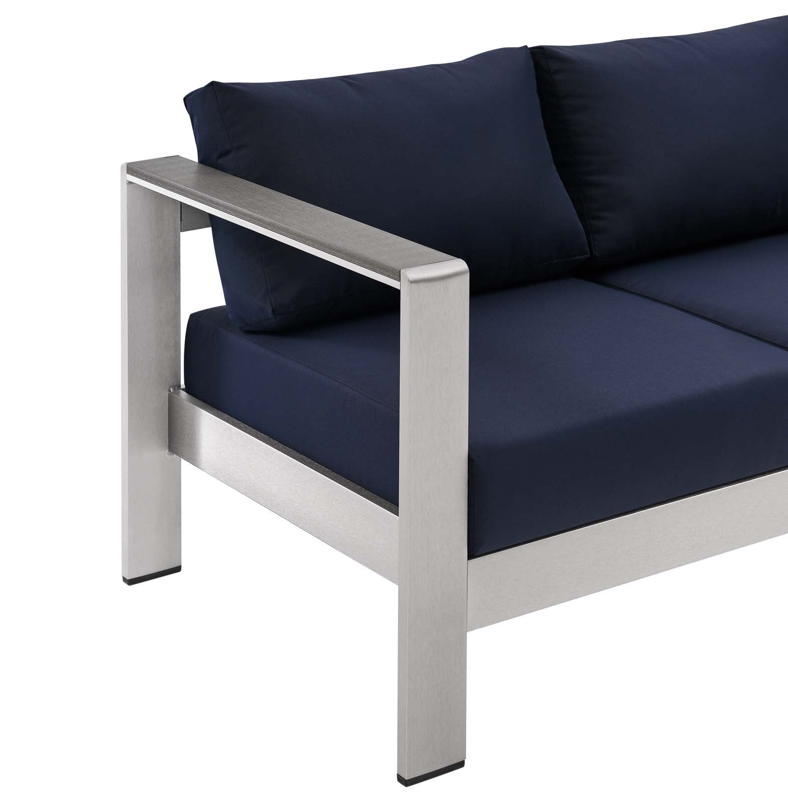 Shore Outdoor Patio Aluminum Sofa by Modway
