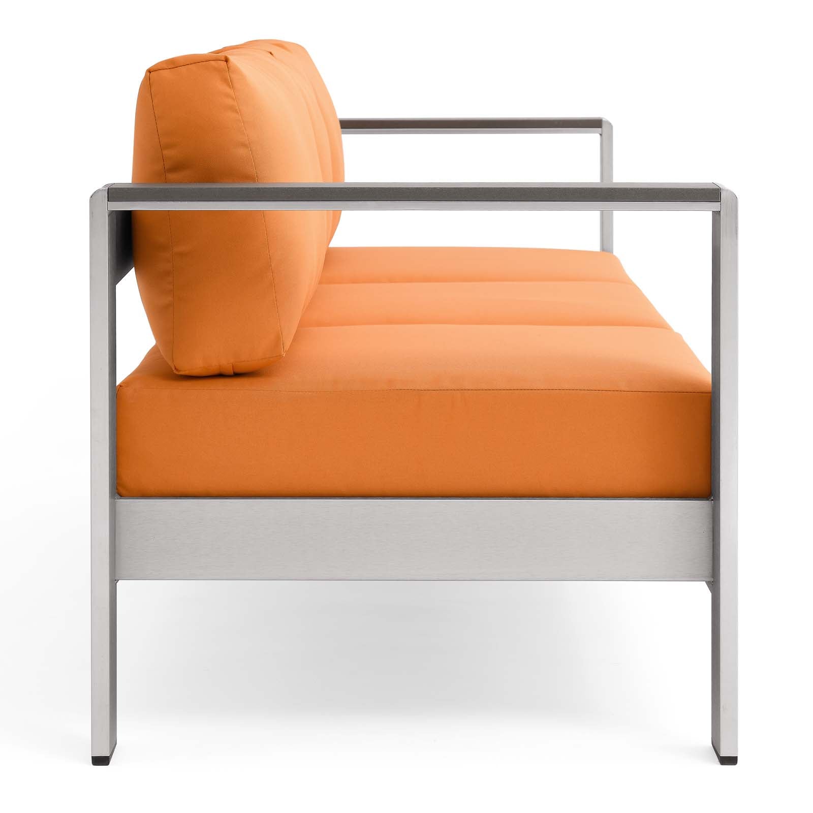 Shore Outdoor Patio Aluminum Sofa by Modway
