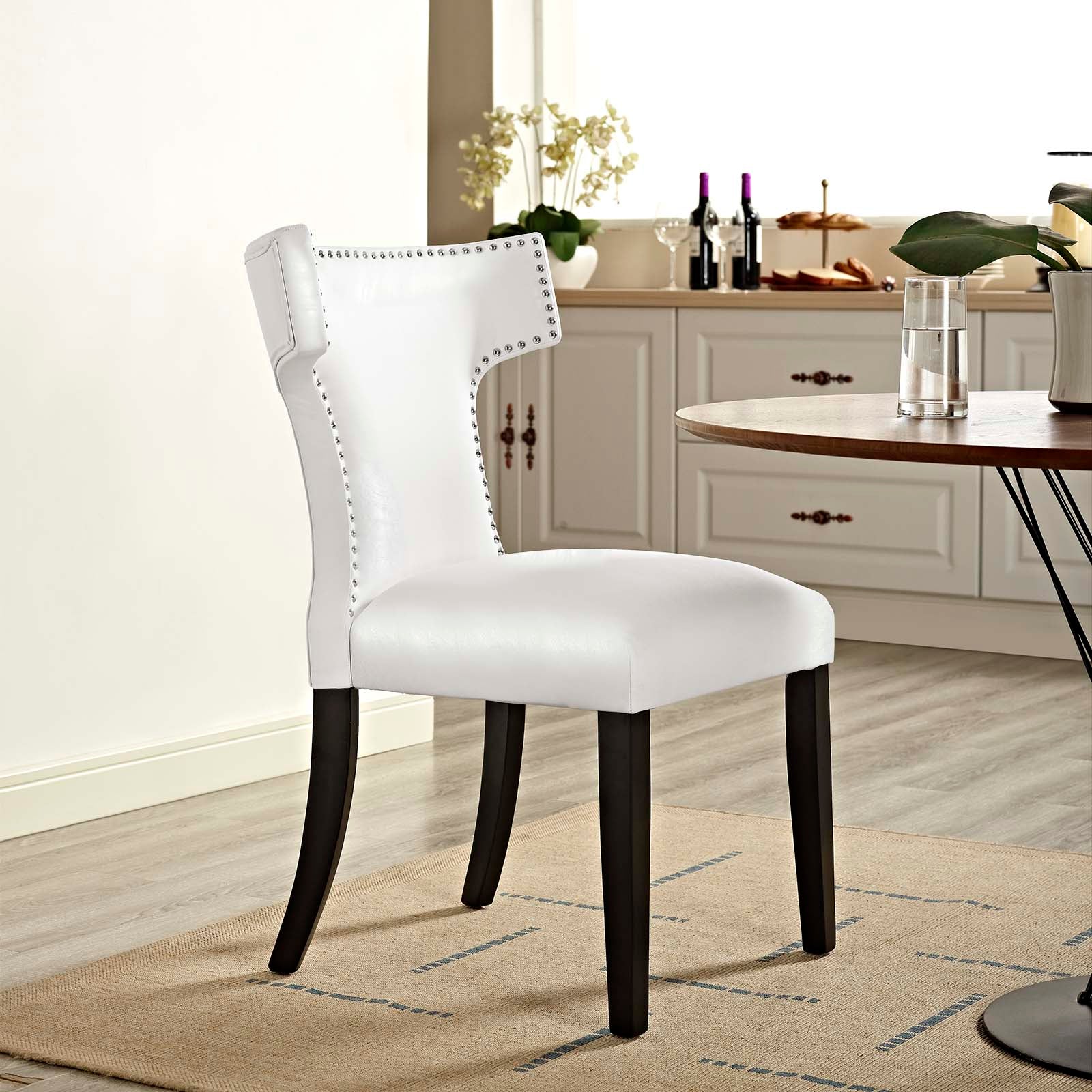 Curve Vinyl Dining Chair by Modway