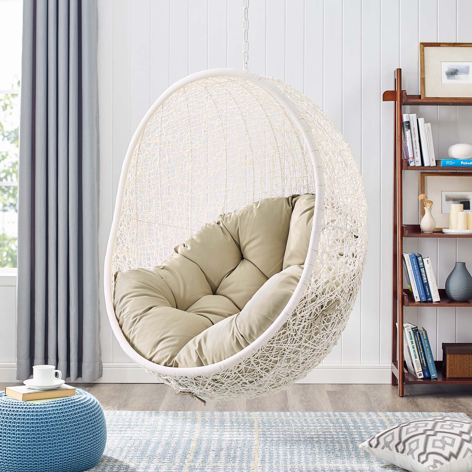 Hide Outdoor Patio Sunbrella® Swing Chair With Stand by Modway