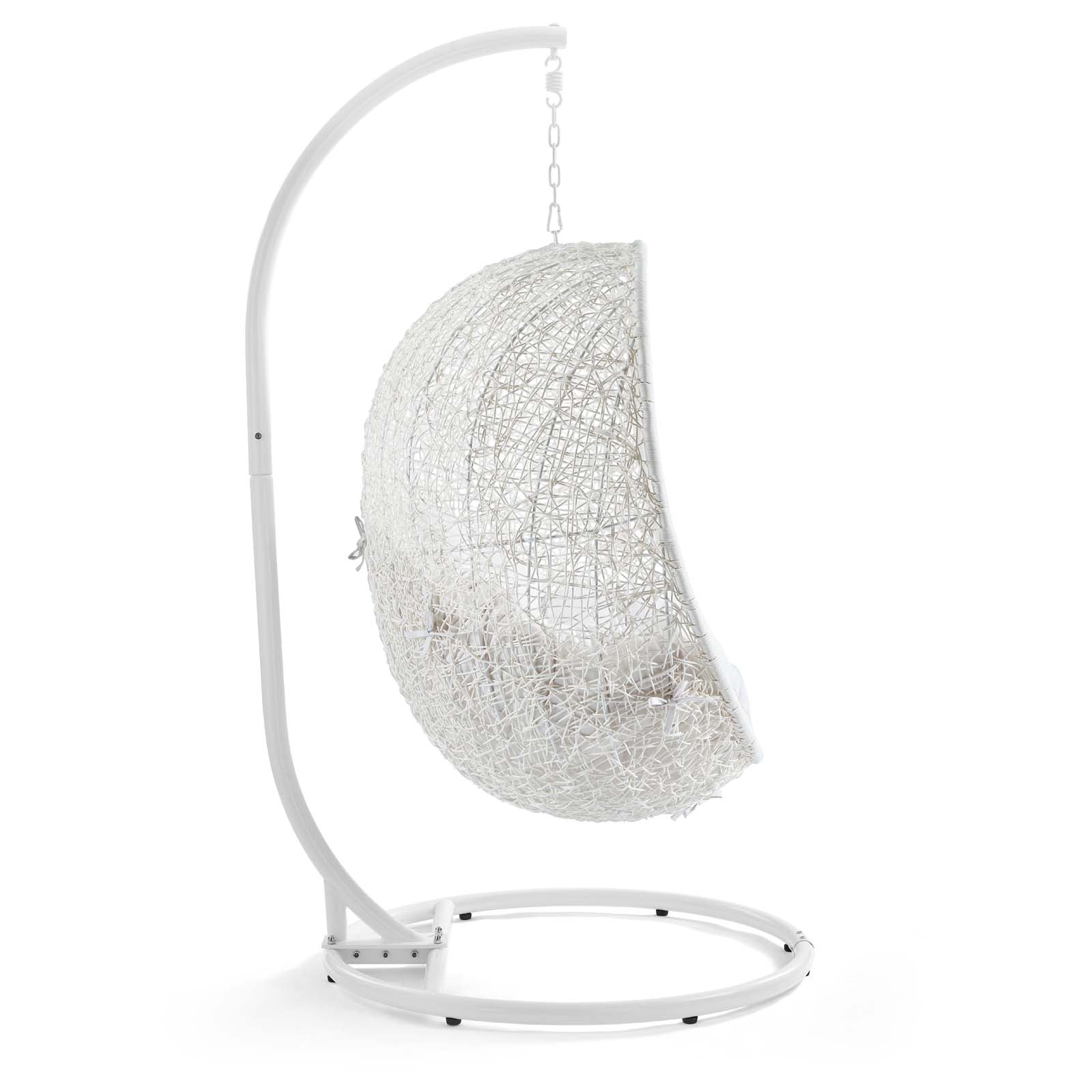 Hide Outdoor Patio Sunbrella® Swing Chair With Stand by Modway