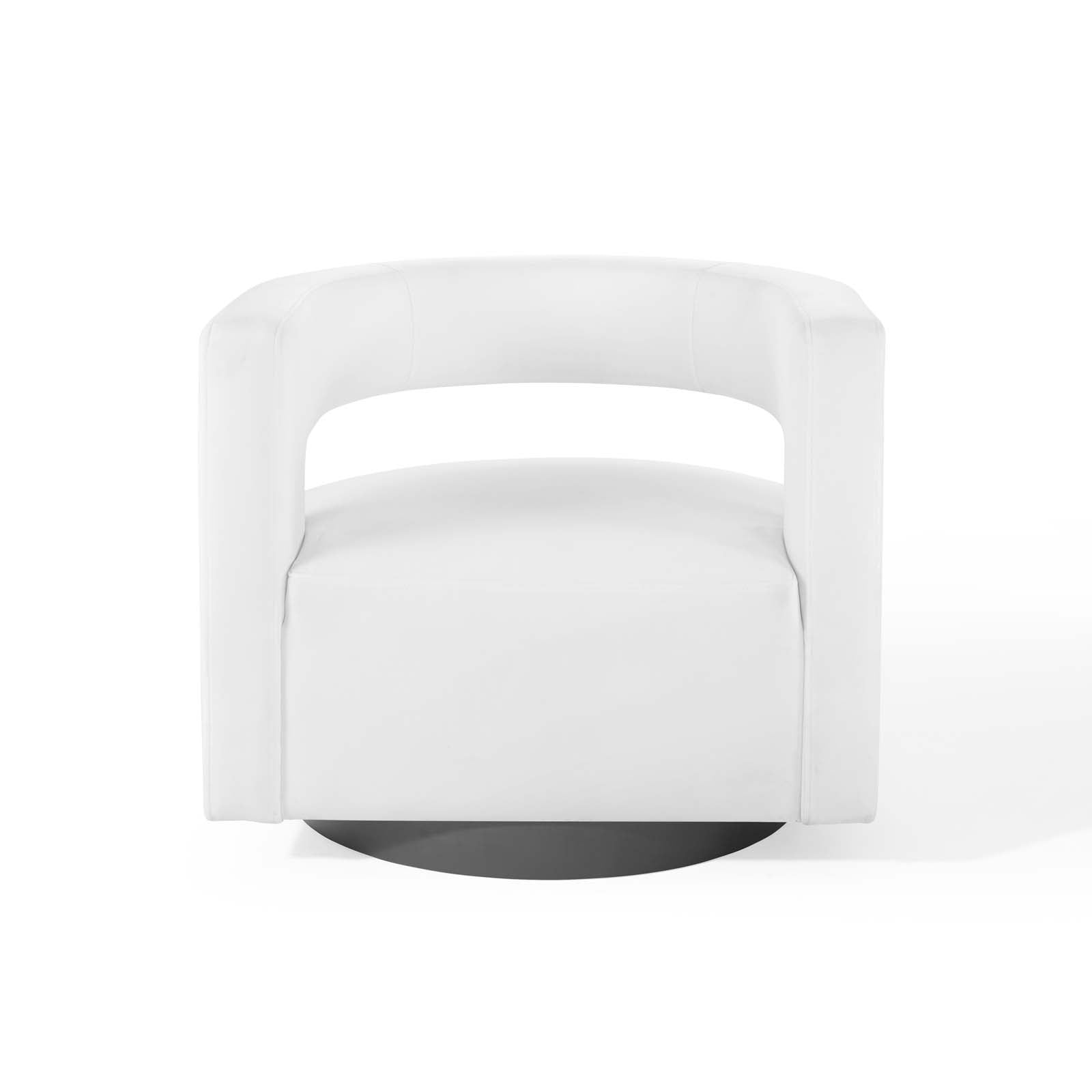 Spin Cutaway Performance Velvet Swivel Armchair by Modway