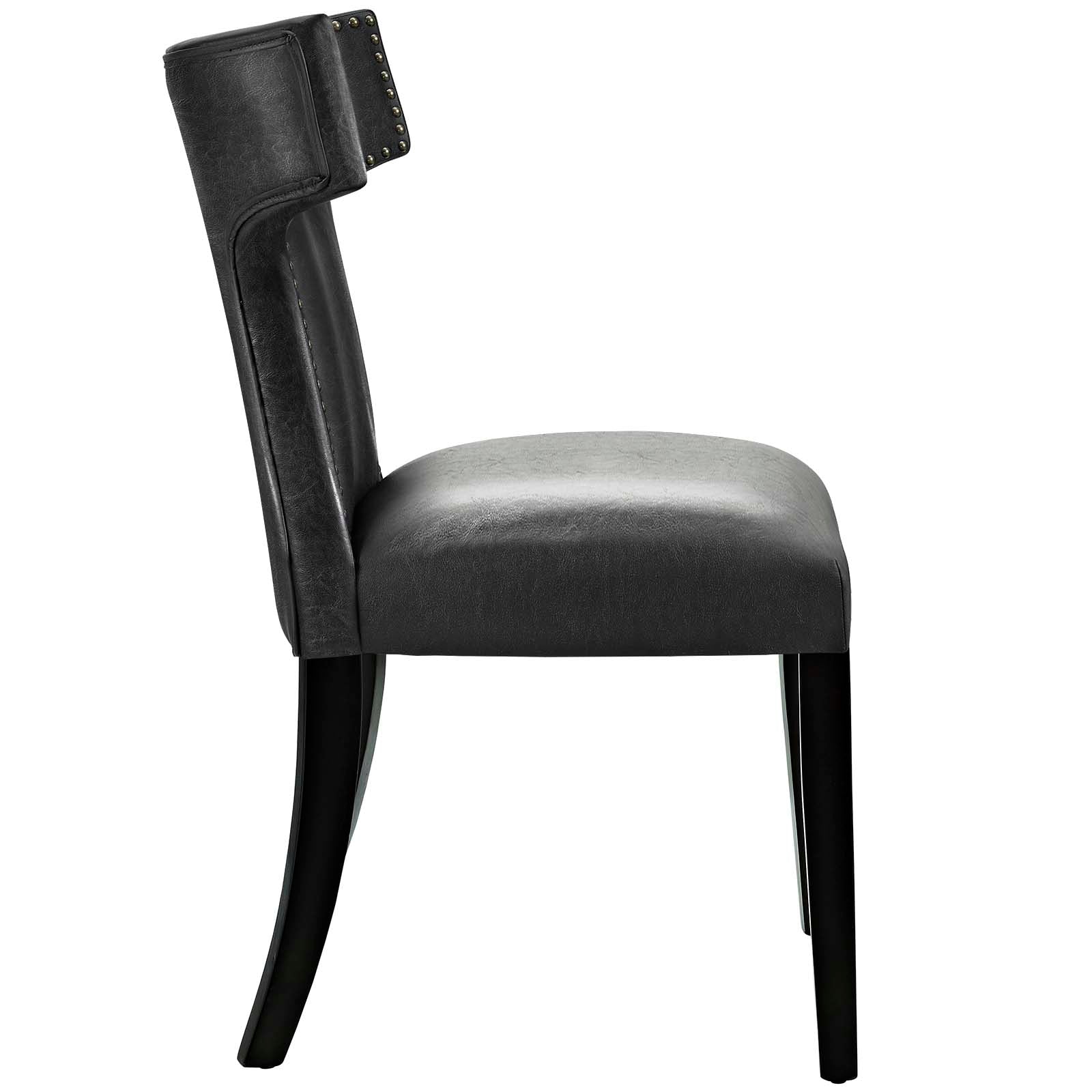 Curve Dining Chair Vinyl Set of 2 by Modway