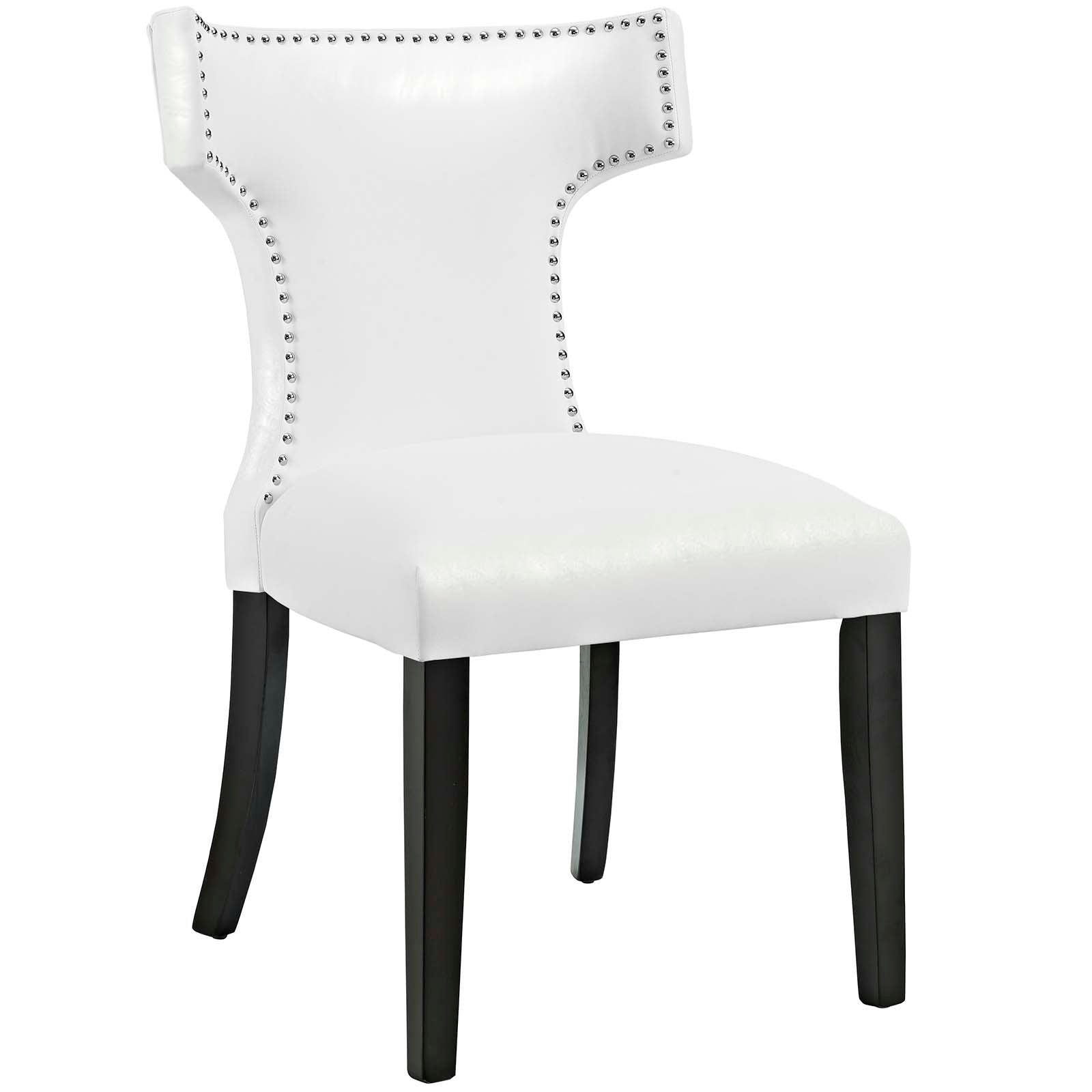 Curve Dining Chair Vinyl Set of 2 by Modway