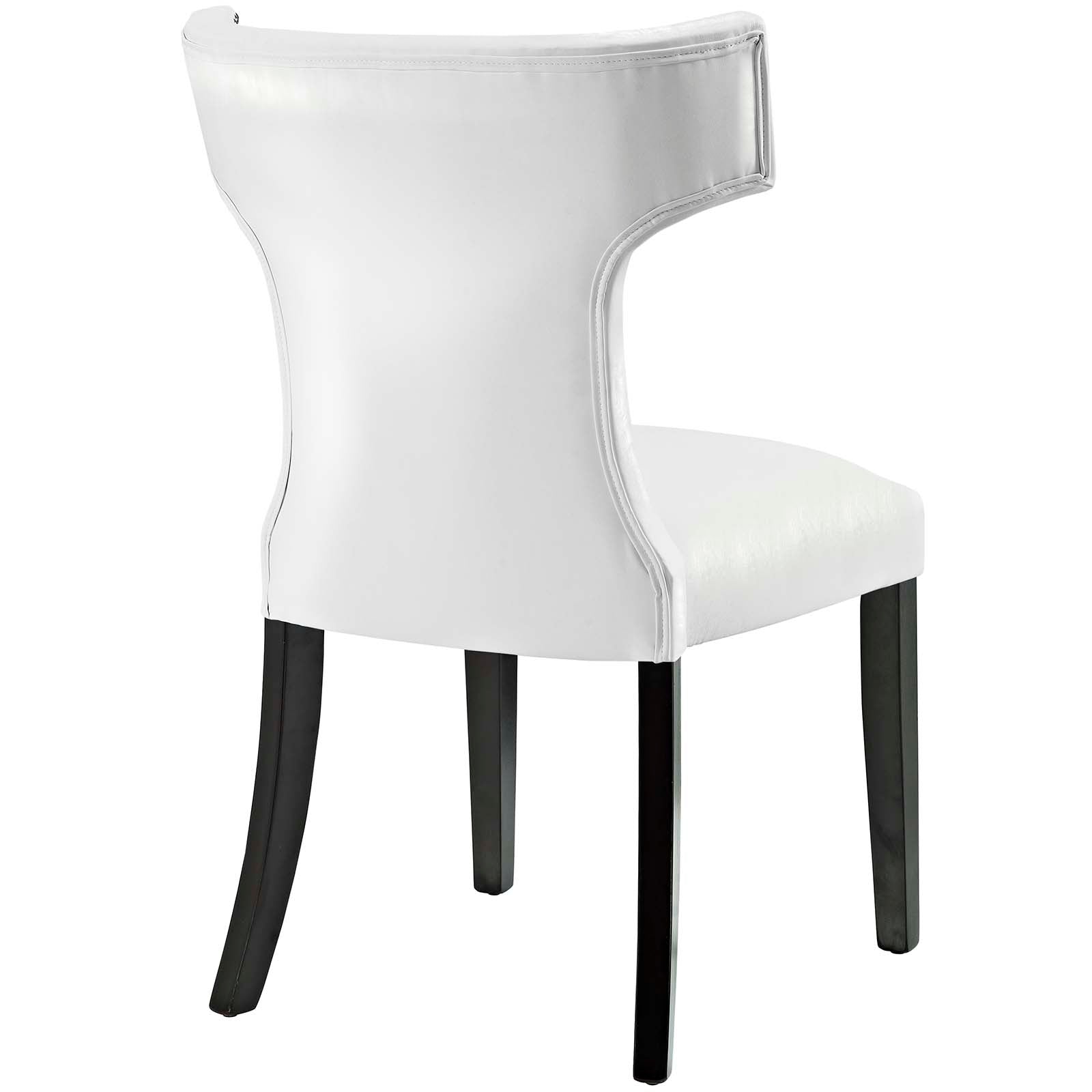 Curve Dining Chair Vinyl Set of 2 by Modway