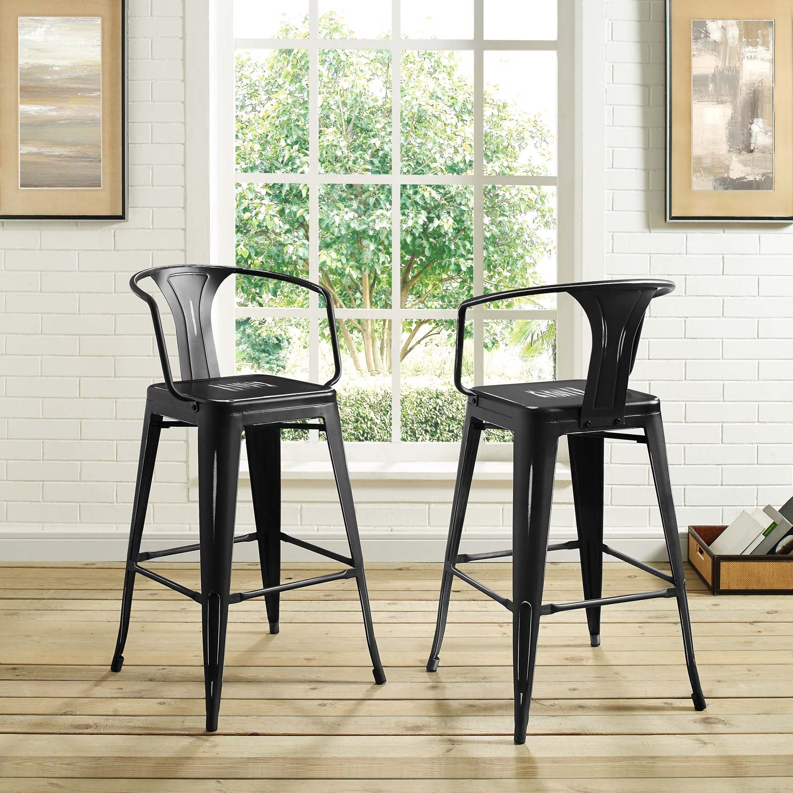 Promenade Bar Stool Set of 2 by Modway