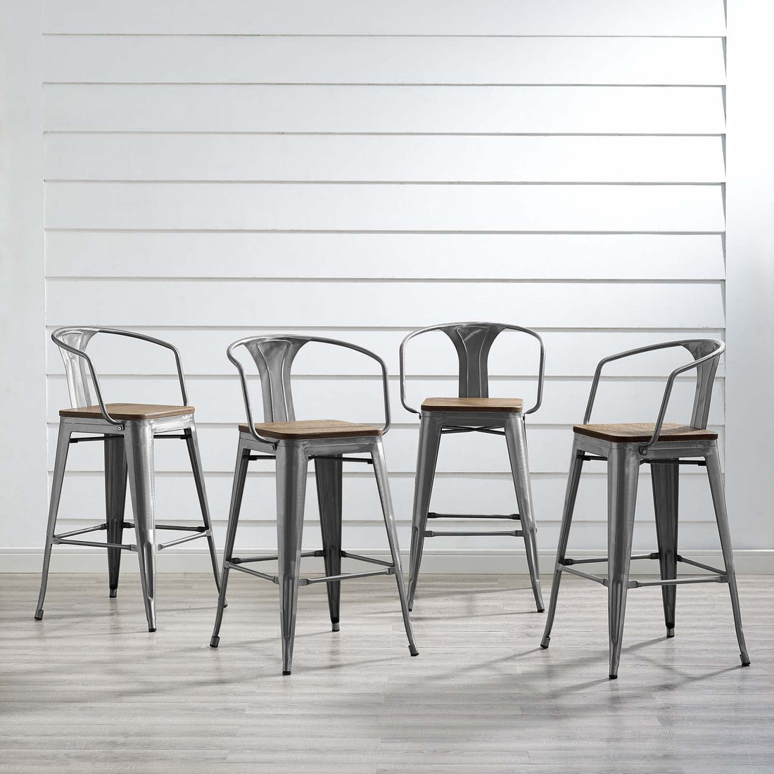 Promenade Bar Stool Set of 4 by Modway
