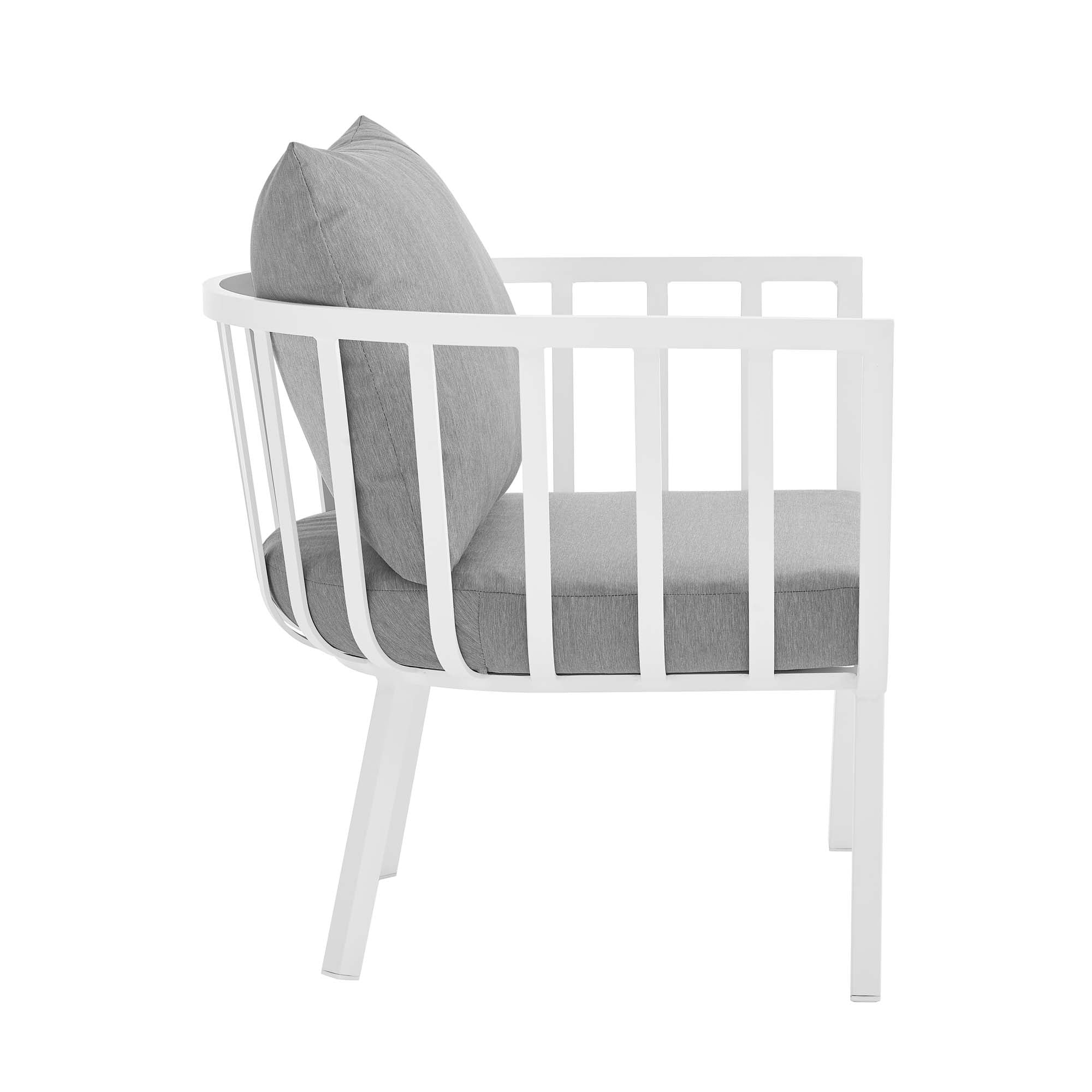 Riverside Outdoor Patio Aluminum Armchair Set of 2 by Modway