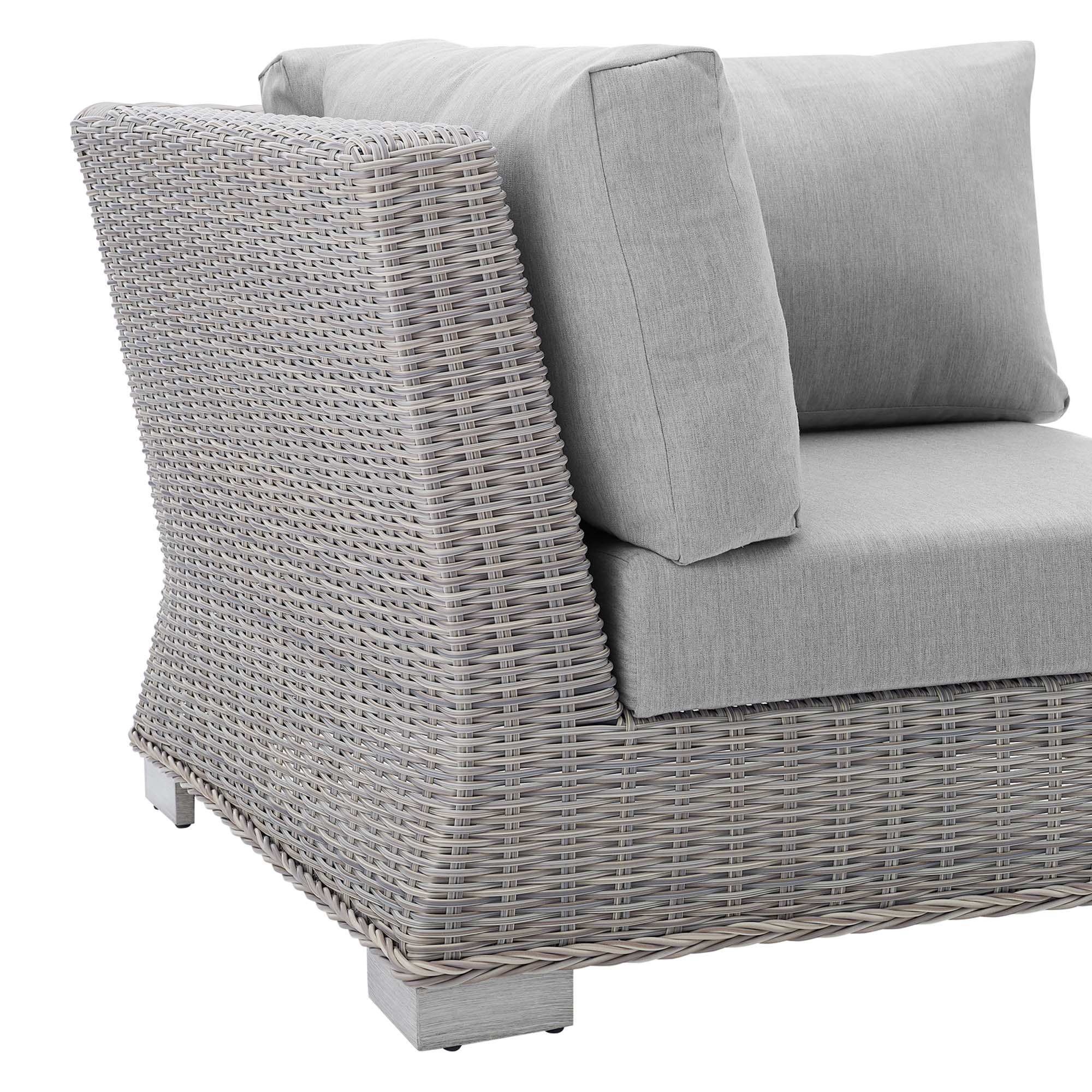 Conway Sunbrella® Outdoor Patio Wicker Rattan Corner Chair by Modway
