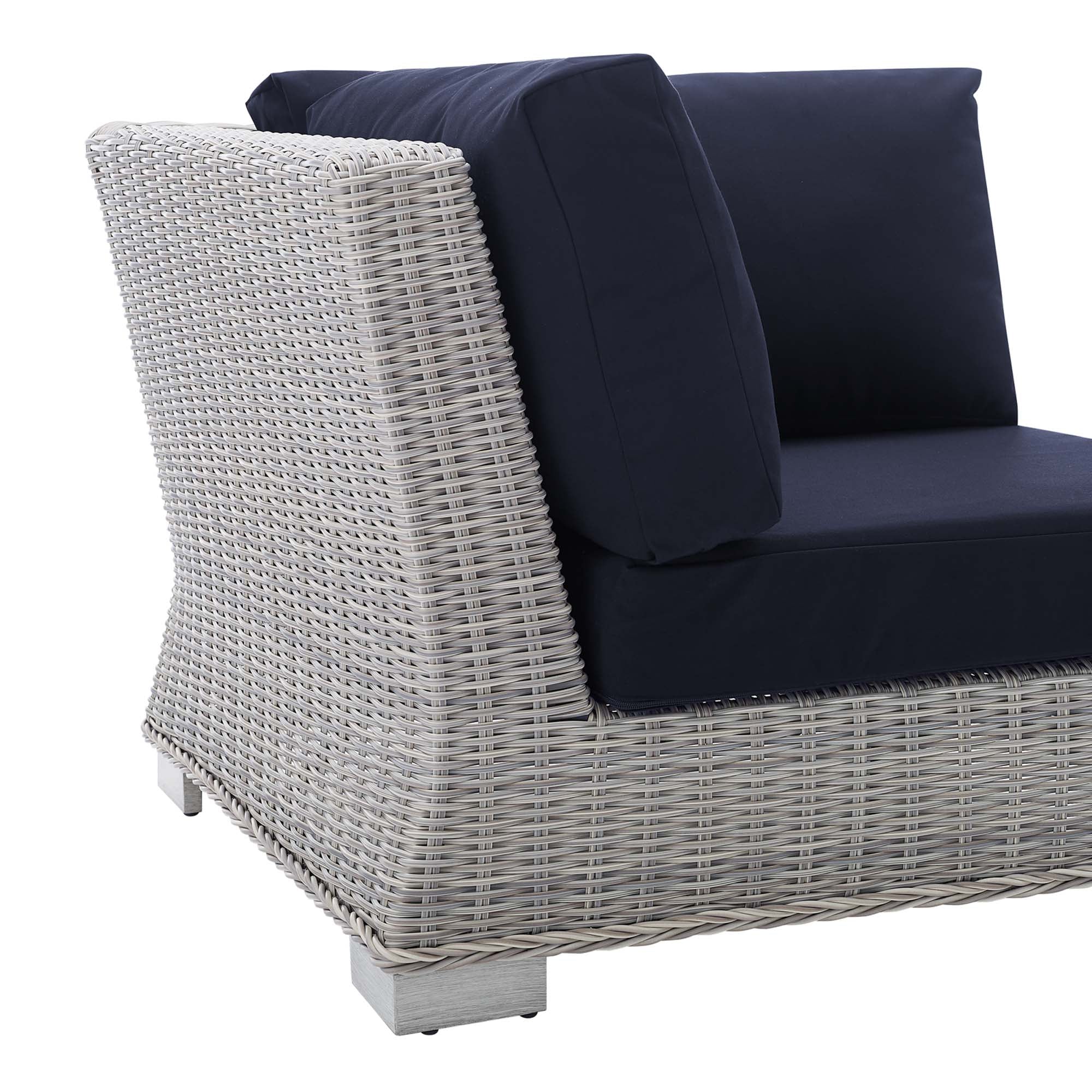 Conway Sunbrella® Outdoor Patio Wicker Rattan Corner Chair by Modway