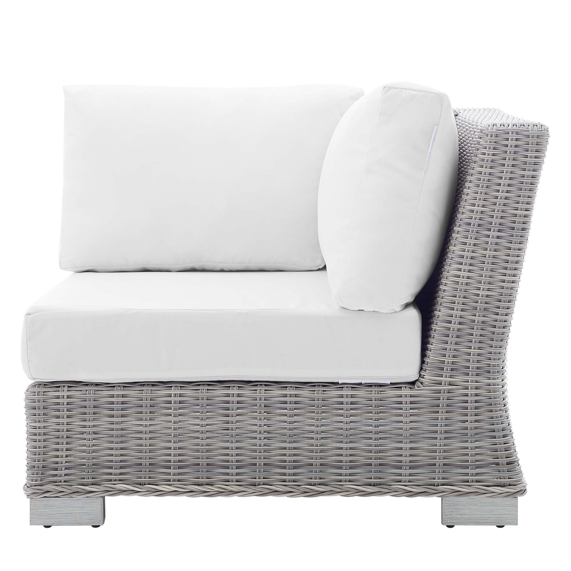 Conway Sunbrella® Outdoor Patio Wicker Rattan Corner Chair by Modway