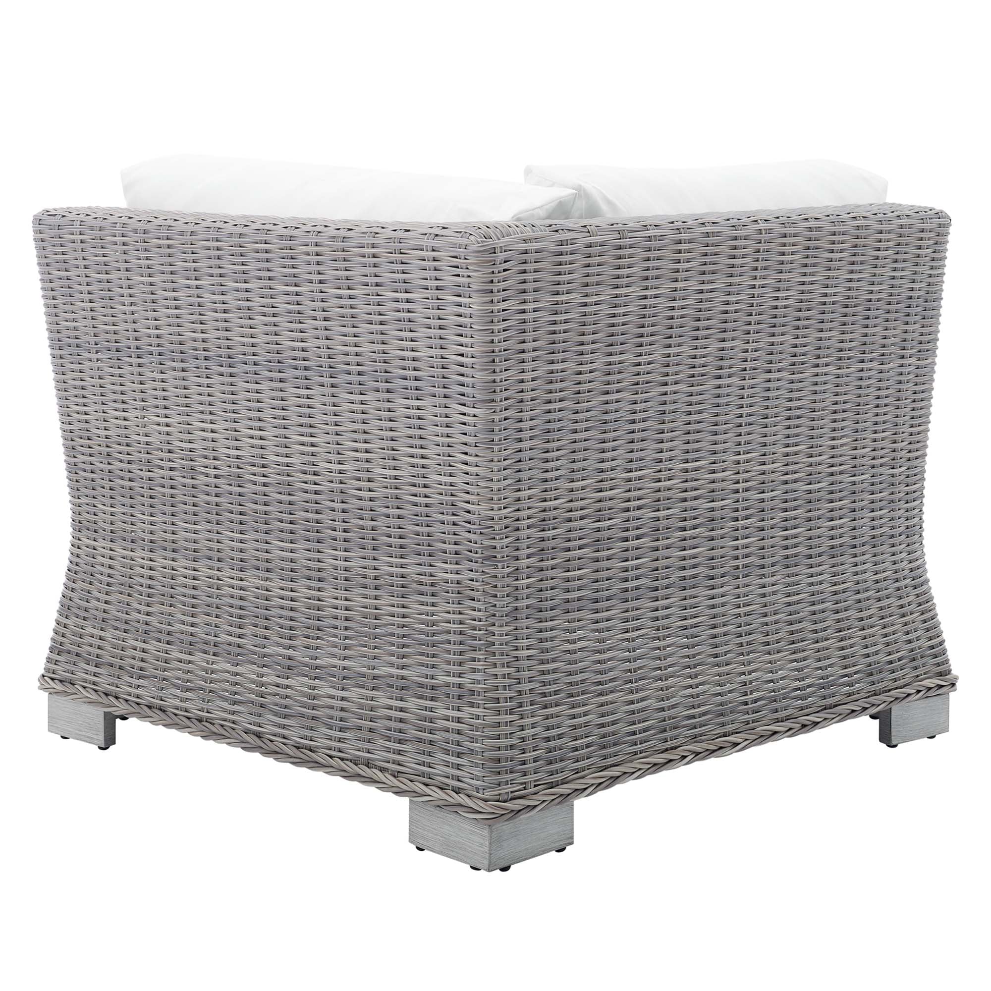 Conway Sunbrella® Outdoor Patio Wicker Rattan Corner Chair by Modway