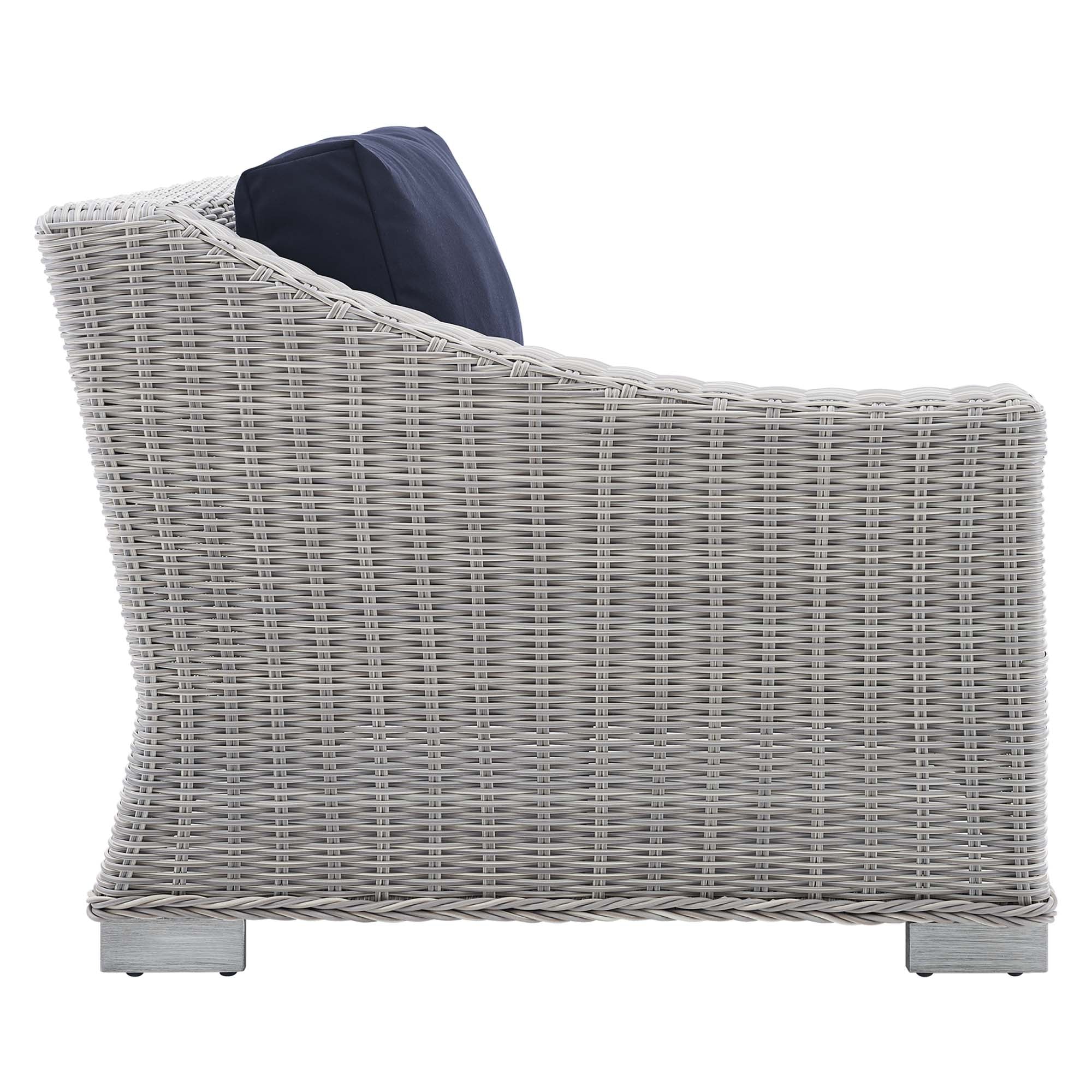 Conway Sunbrella® Outdoor Patio Wicker Rattan Left-Arm Chair by Modway