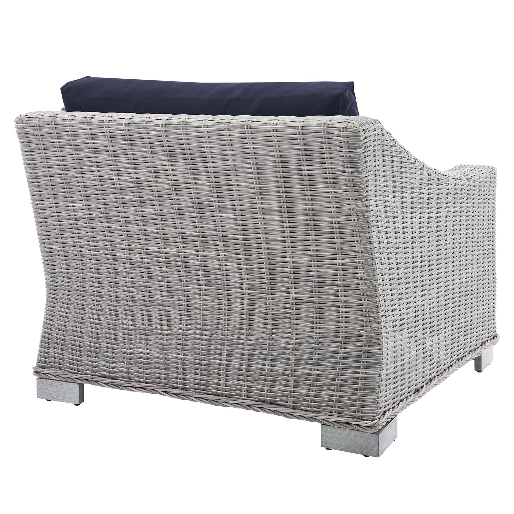 Conway Sunbrella® Outdoor Patio Wicker Rattan Left-Arm Chair by Modway