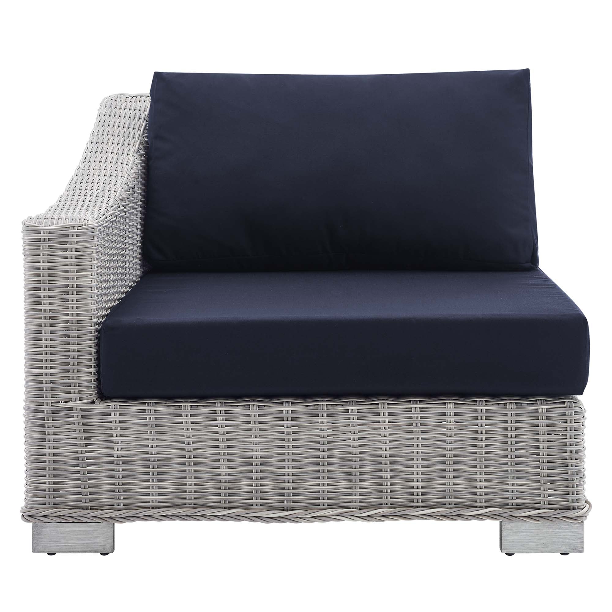 Conway Sunbrella® Outdoor Patio Wicker Rattan Left-Arm Chair by Modway