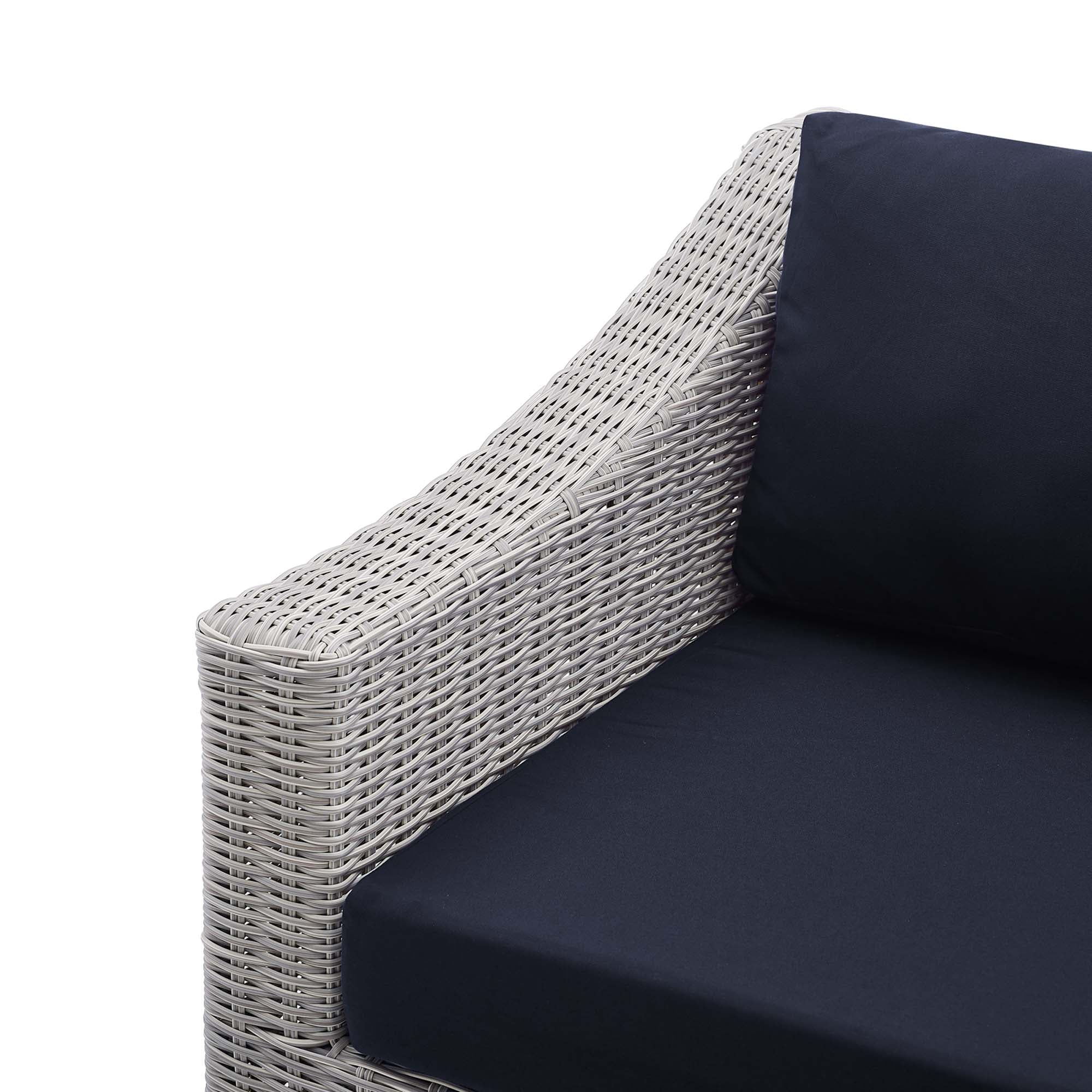 Conway Sunbrella® Outdoor Patio Wicker Rattan Left-Arm Chair by Modway
