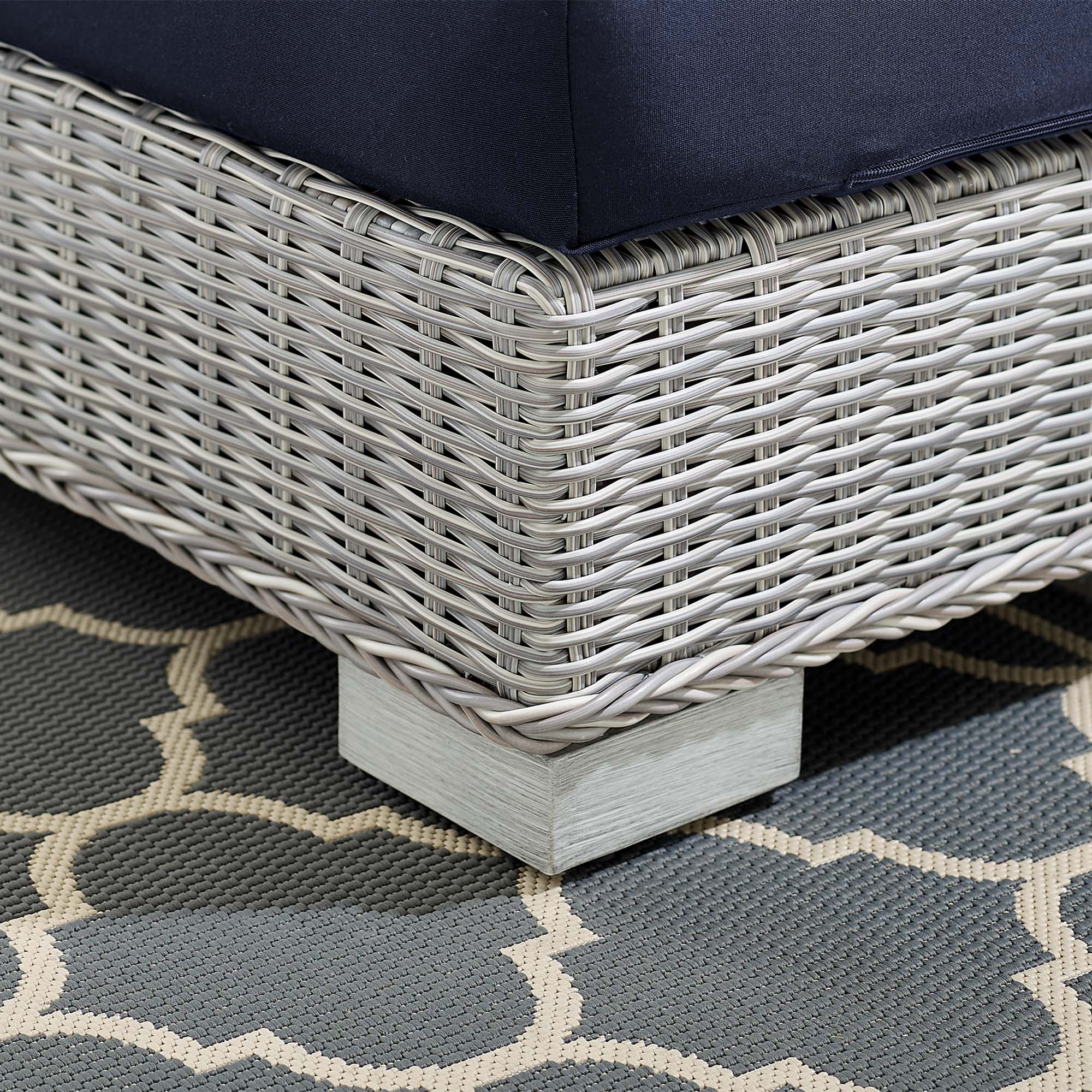 Conway Sunbrella® Outdoor Patio Wicker Rattan Left-Arm Chair by Modway