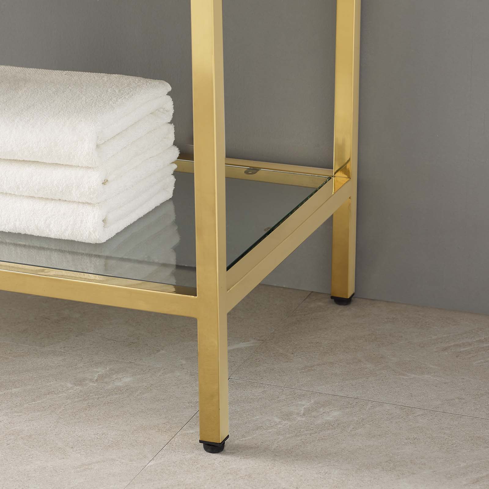 Kingsley Stainless Steel Bathroom Vanity by Modway