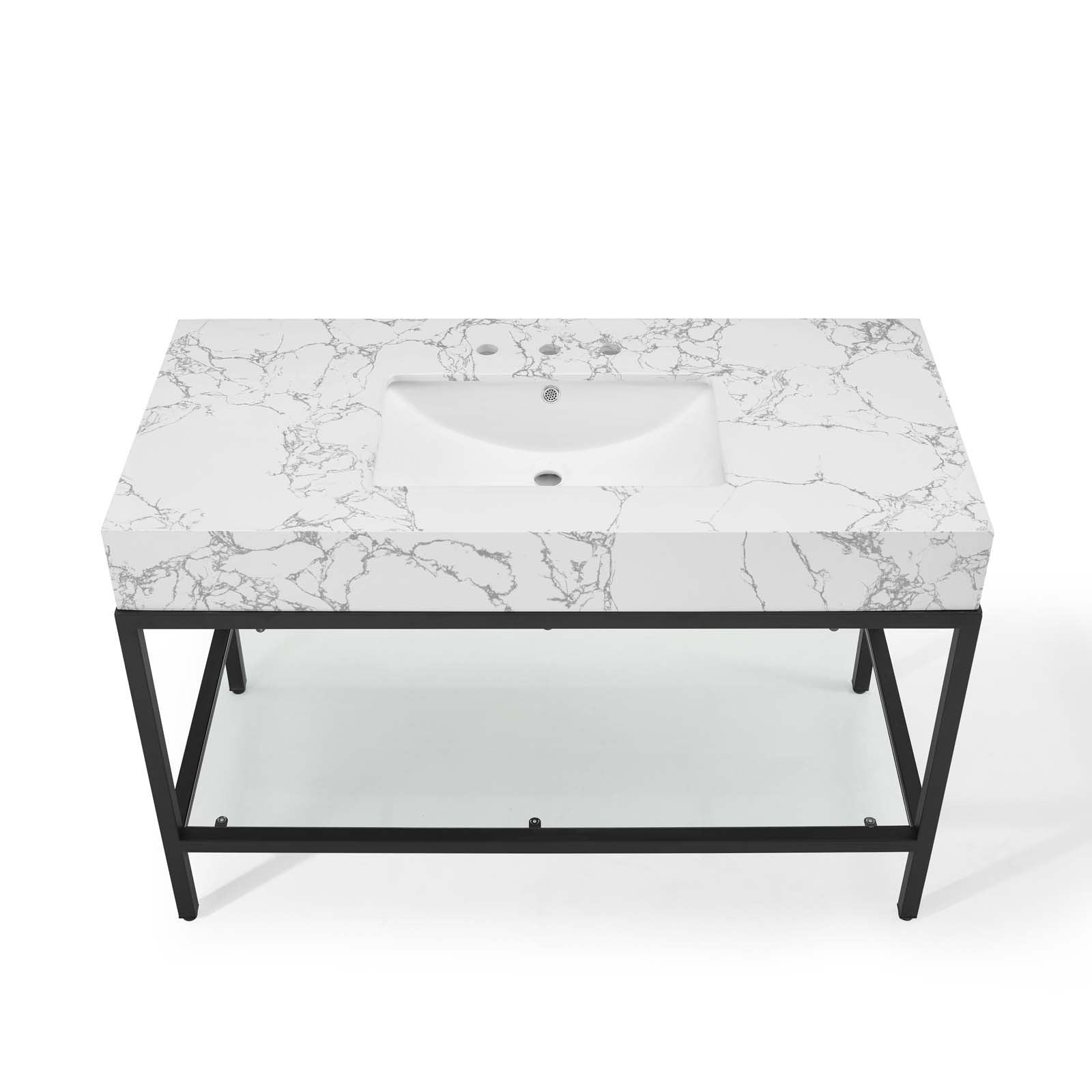 Kingsley Stainless Steel Bathroom Vanity by Modway