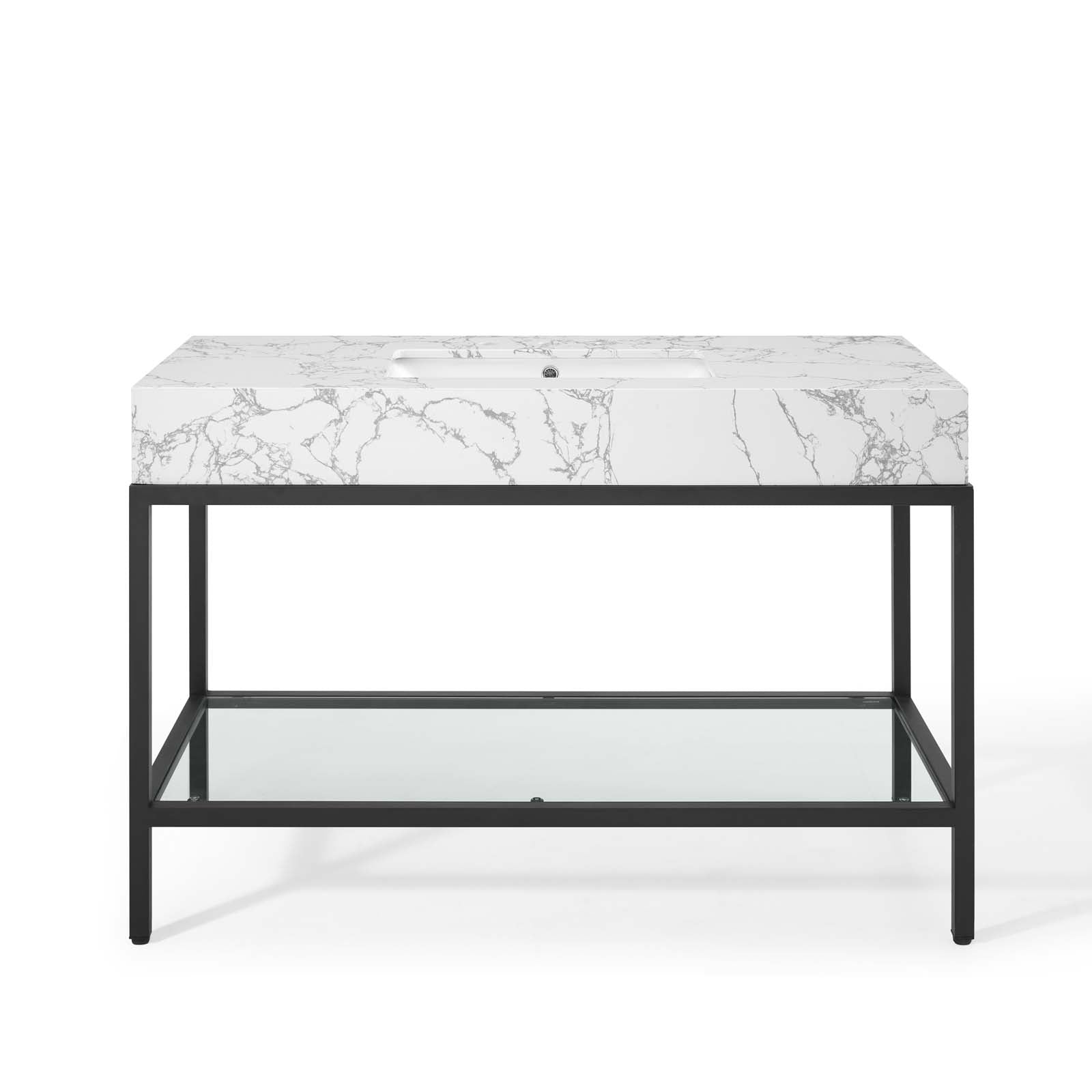 Kingsley Stainless Steel Bathroom Vanity by Modway