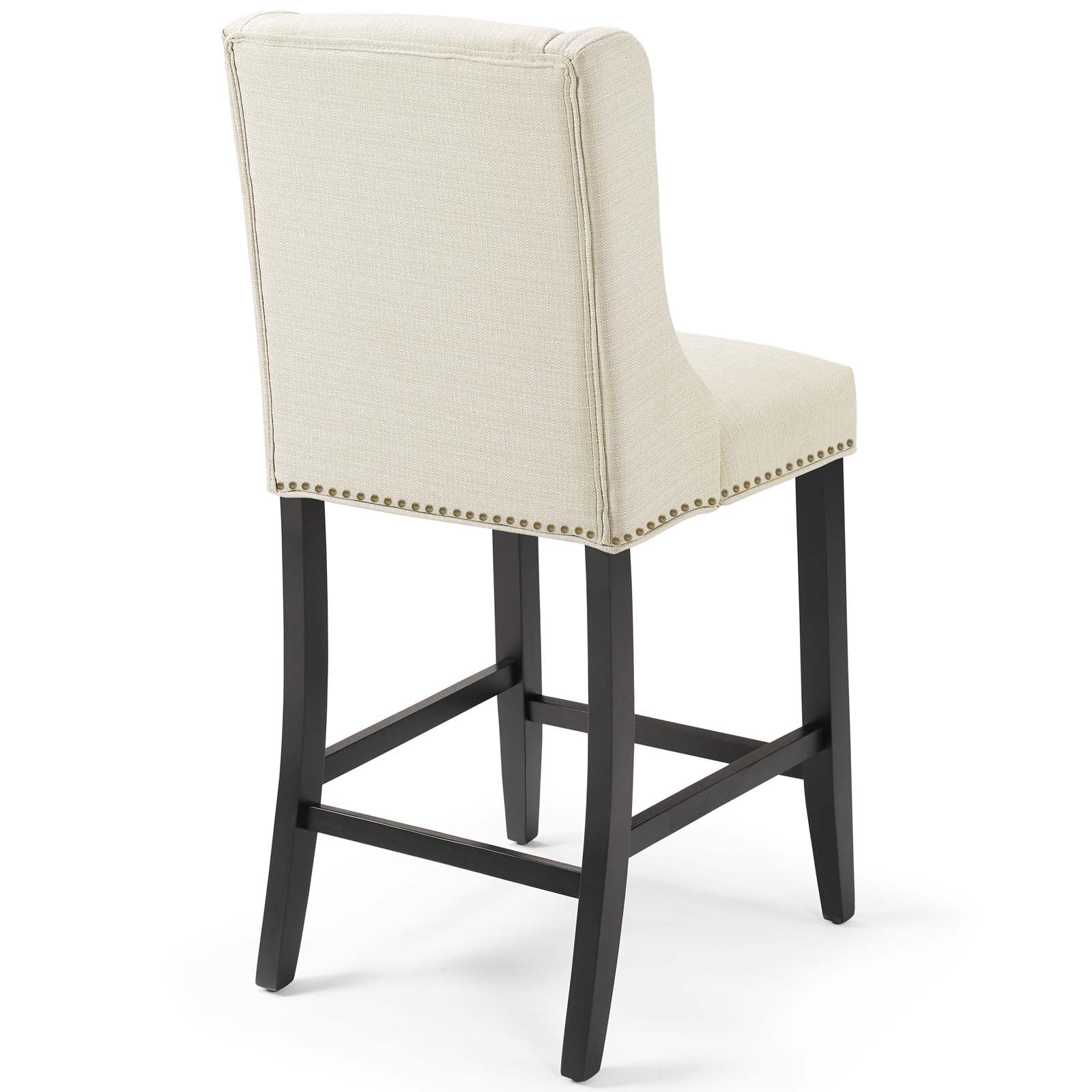 Baron Counter Stool Upholstered Fabric Set of 2 by Modway