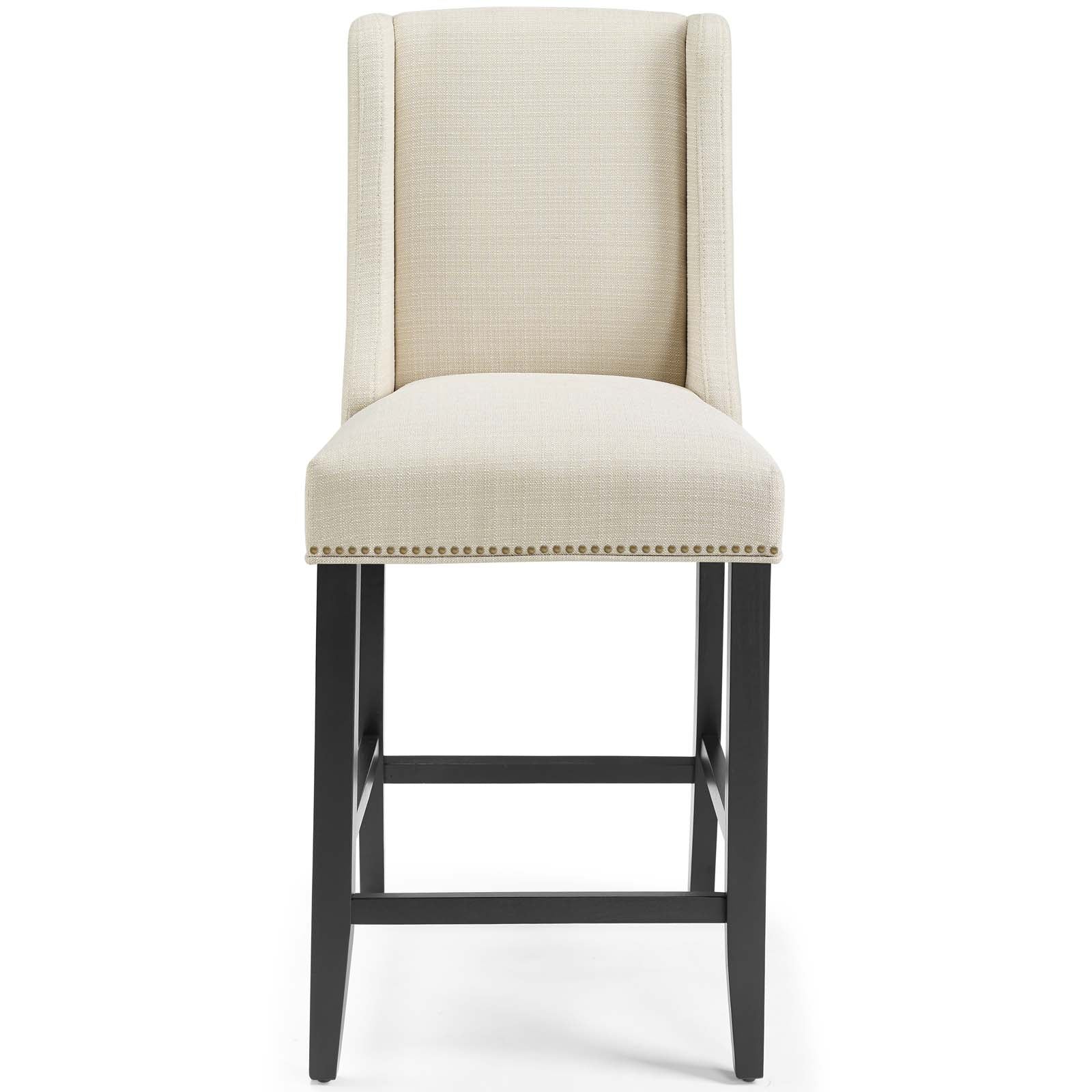 Baron Counter Stool Upholstered Fabric Set of 2 by Modway