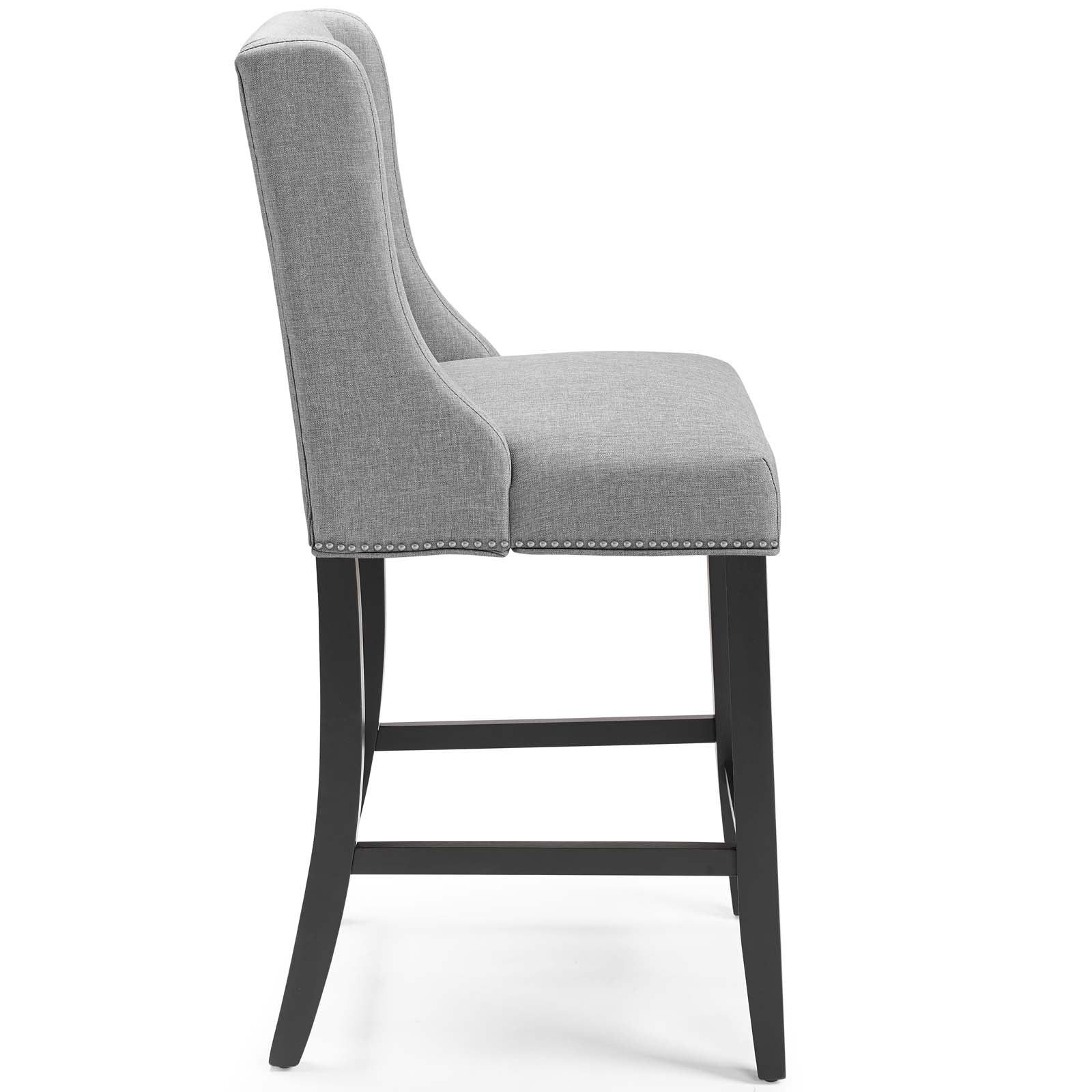 Baron Counter Stool Upholstered Fabric Set of 2 by Modway