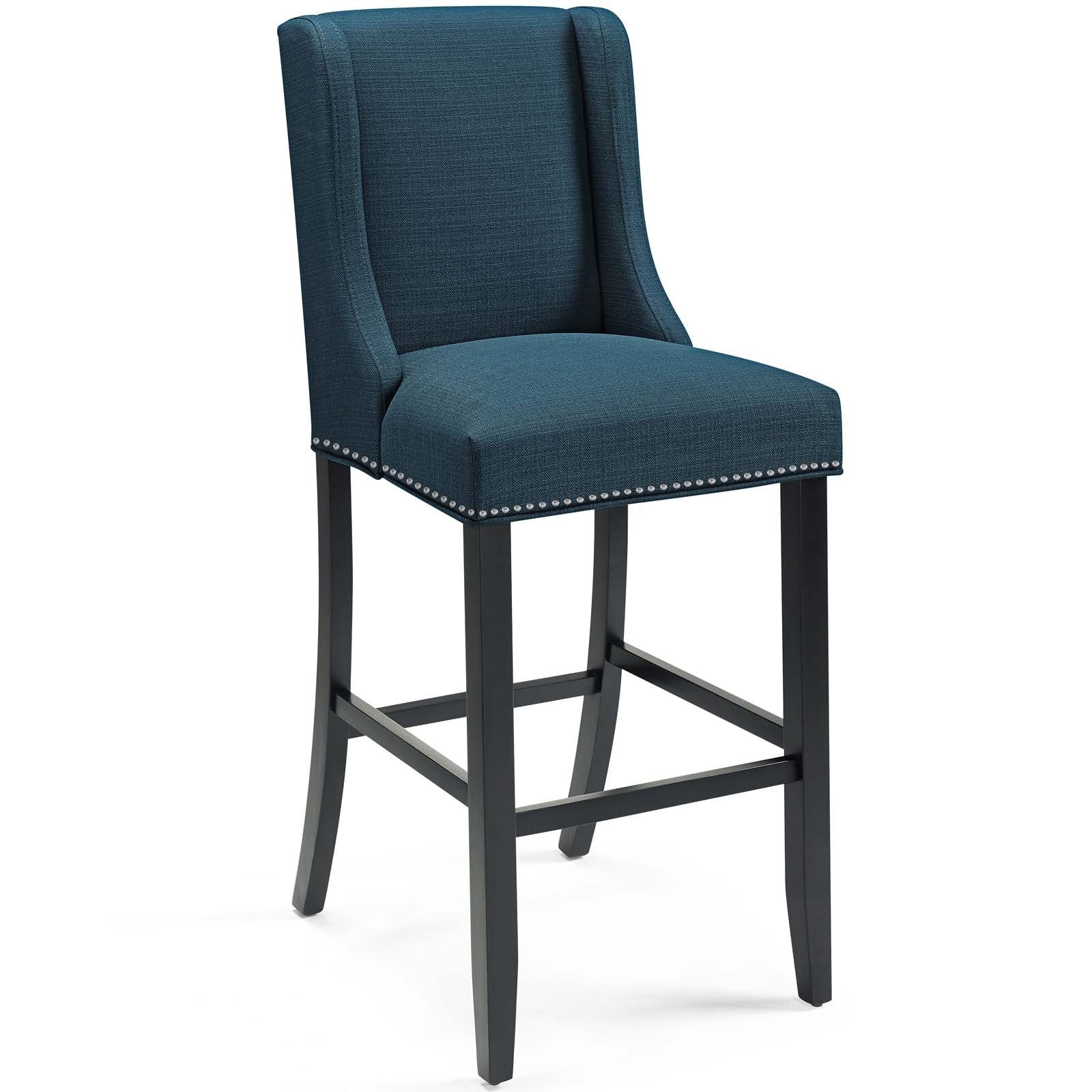Baron Bar Stool Upholstered Fabric Set of 2 by Modway
