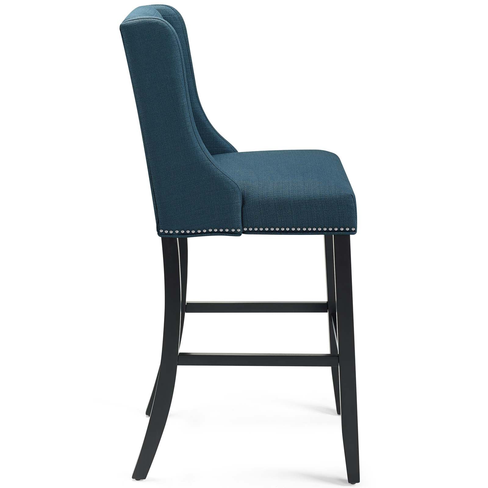 Baron Bar Stool Upholstered Fabric Set of 2 by Modway