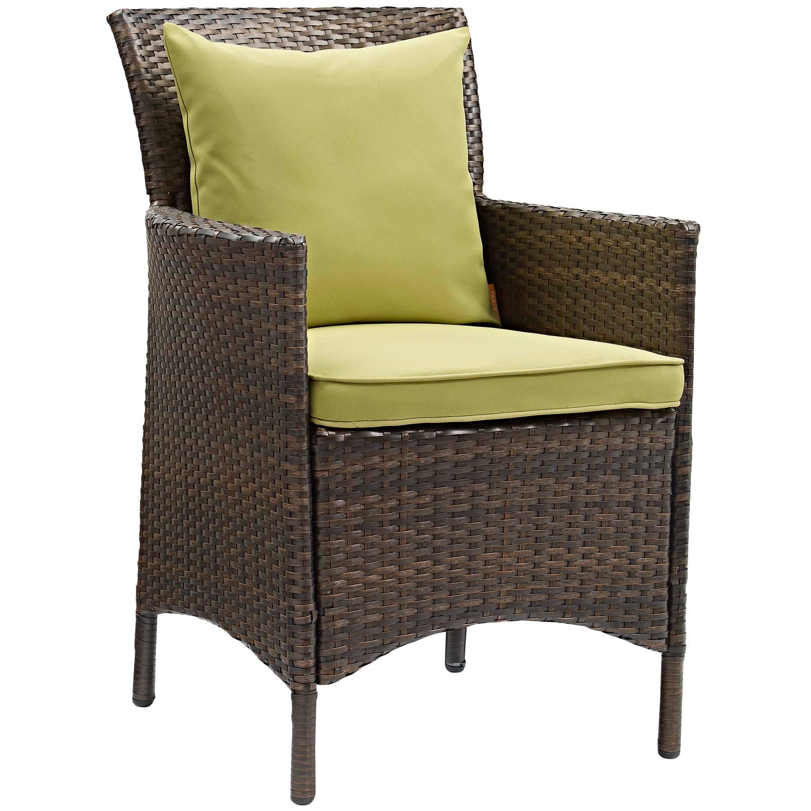 Conduit Outdoor Patio Wicker Rattan Dining Armchair Set of 2 by Modway