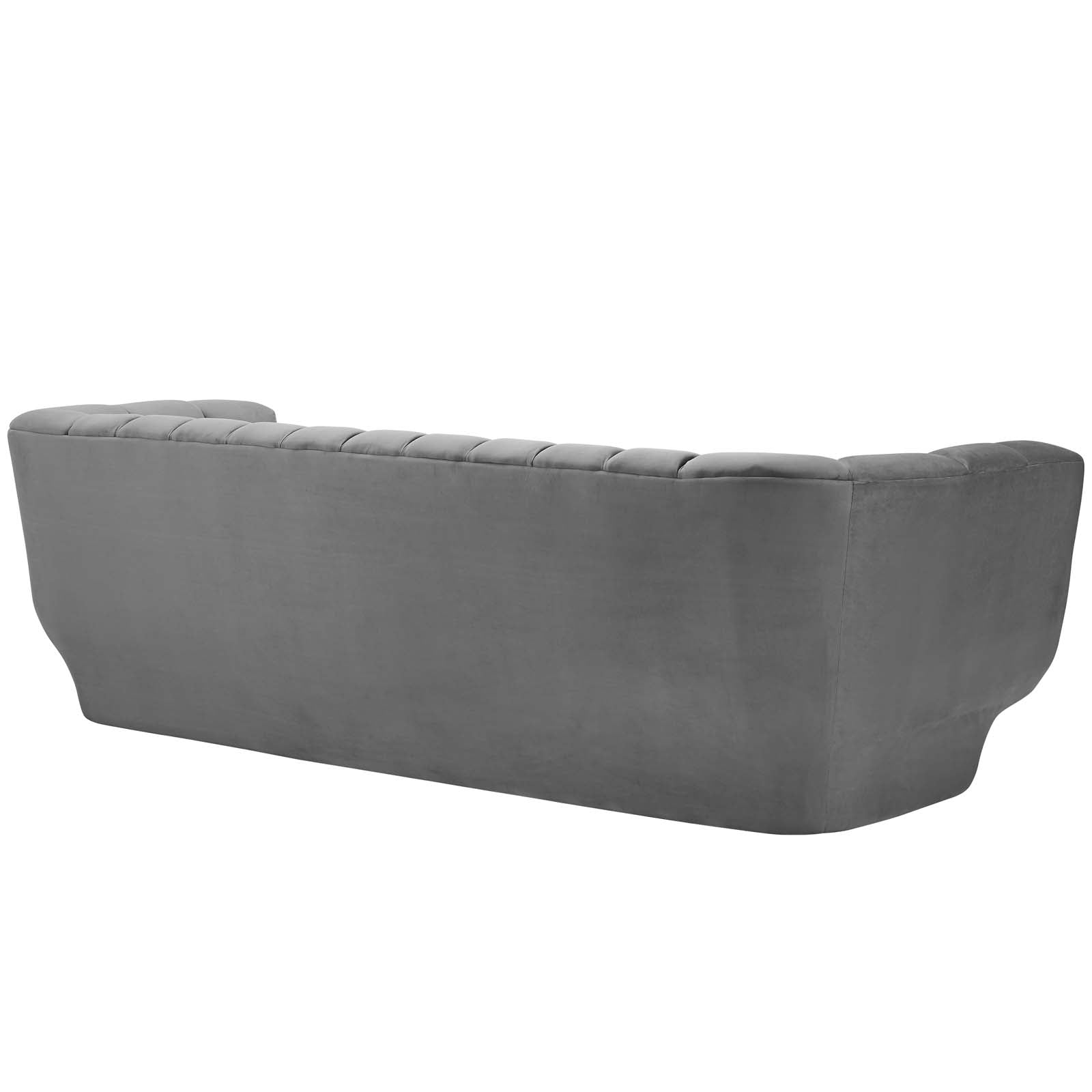 Entertain Vertical Channel Tufted Performance Velvet Sofa and Armchair Set by Modway