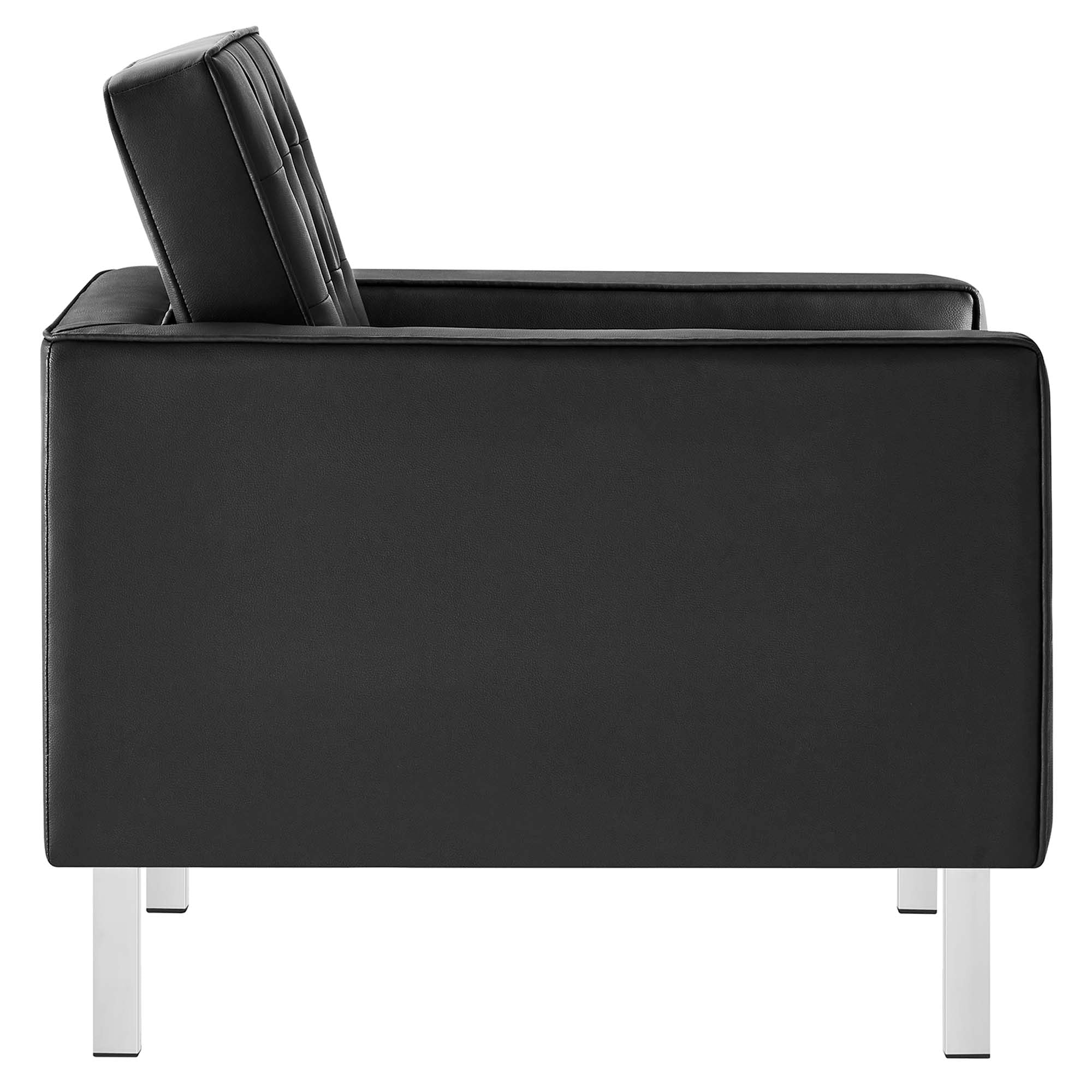Loft Tufted Vegan Leather 3-Piece Furniture Set by Modway