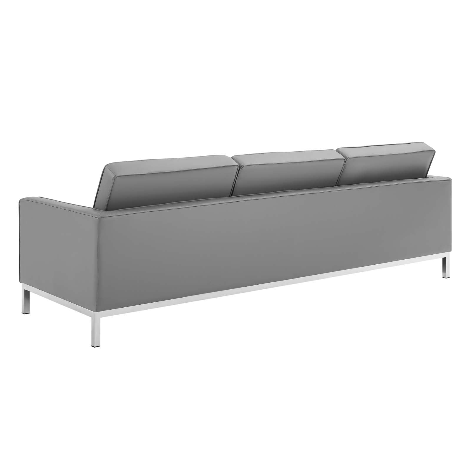 Loft Tufted Vegan Leather 3-Piece Furniture Set by Modway