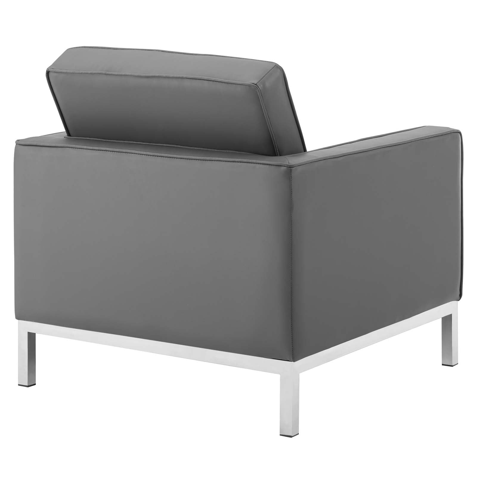 Loft Tufted Vegan Leather 3-Piece Furniture Set by Modway