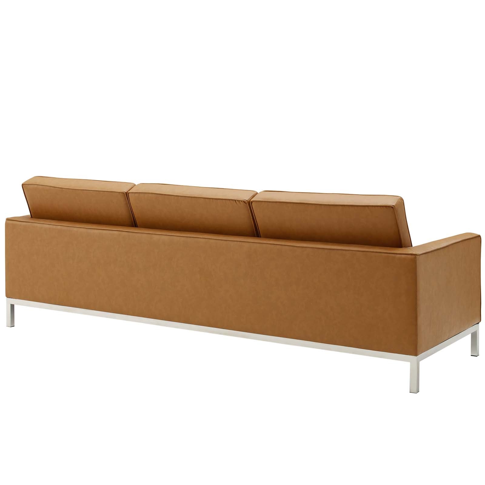 Loft 3 Piece Tufted Upholstered Faux Leather Set by Modway