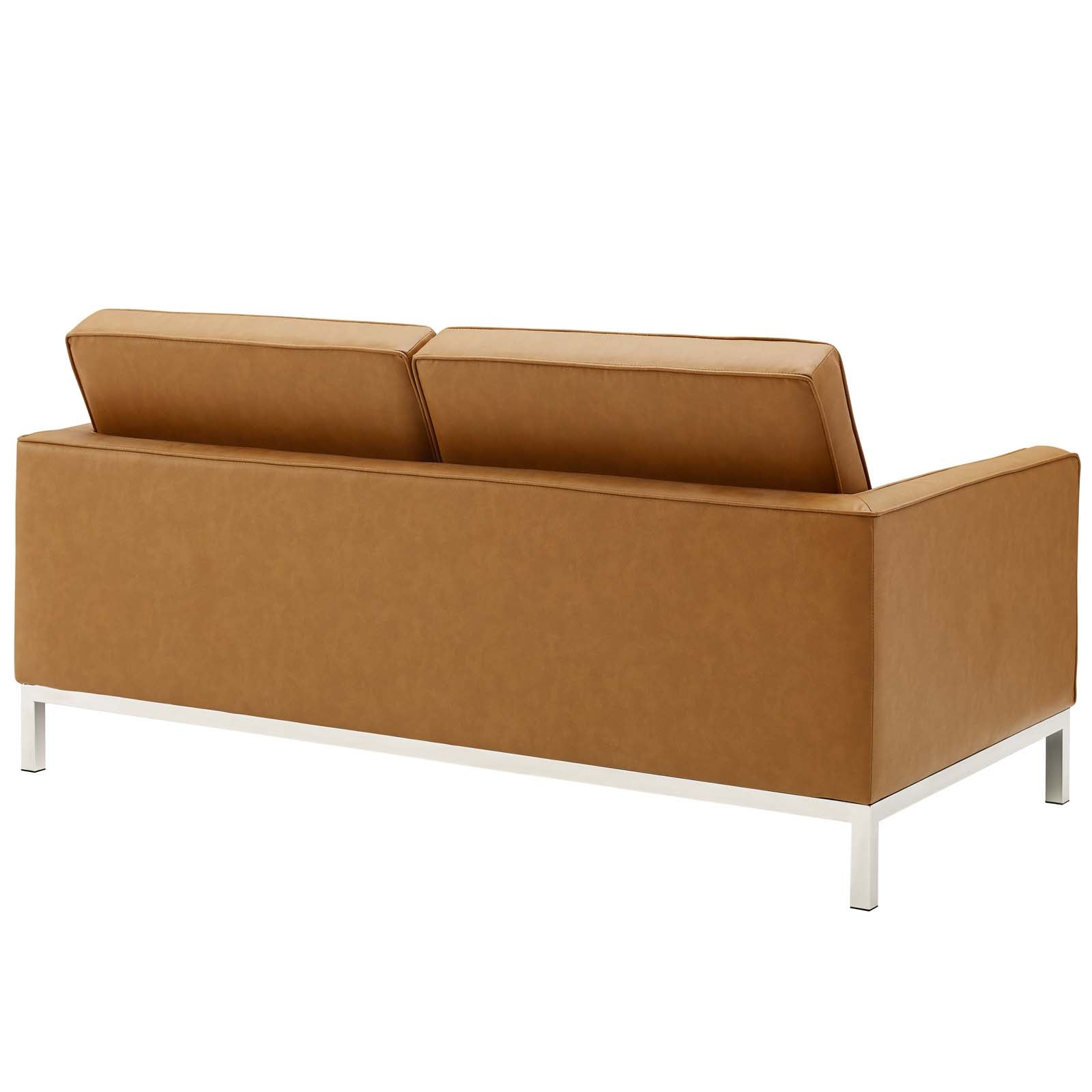 Loft 3 Piece Tufted Upholstered Faux Leather Set by Modway