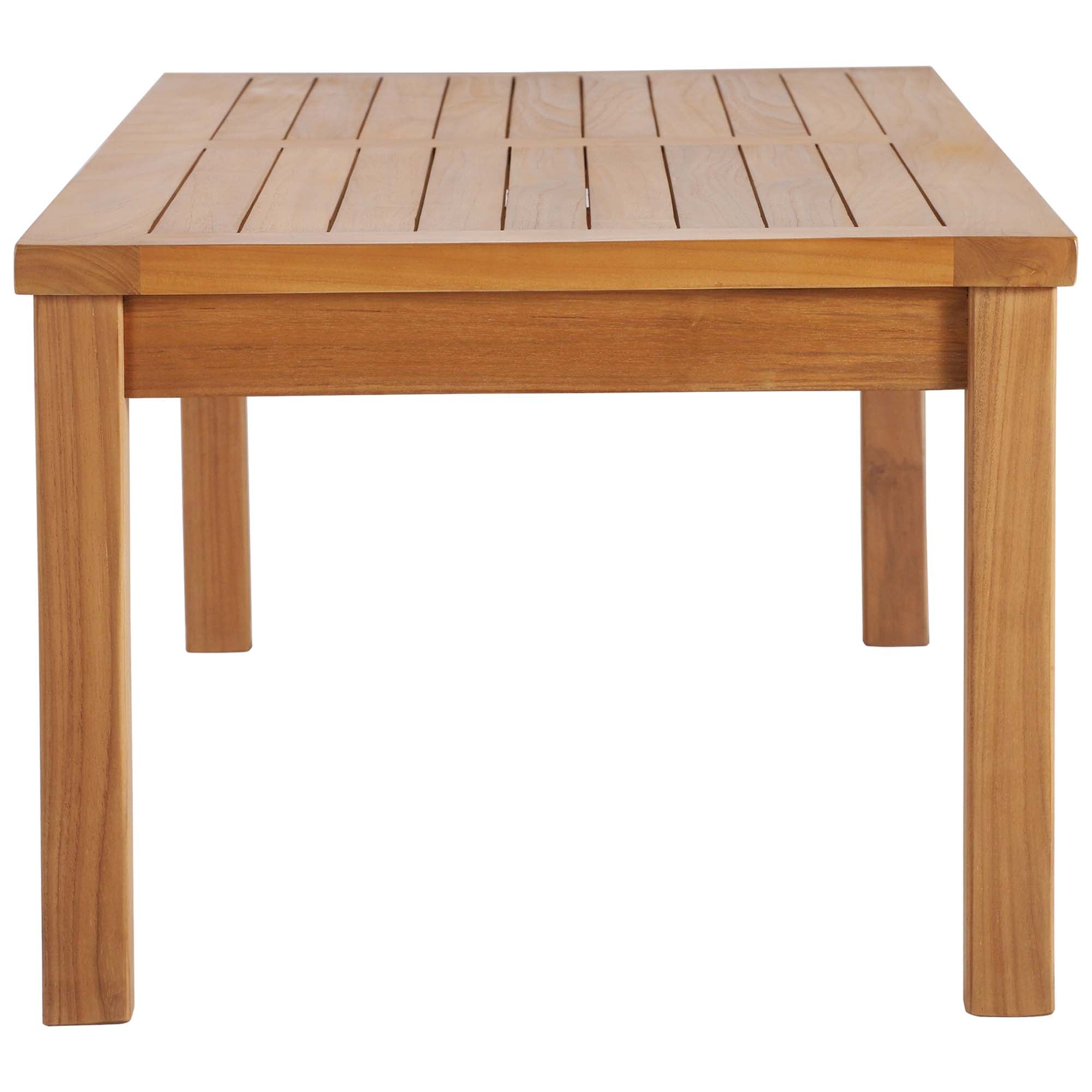 Upland Outdoor Patio Teak Wood Coffee Table by Modway