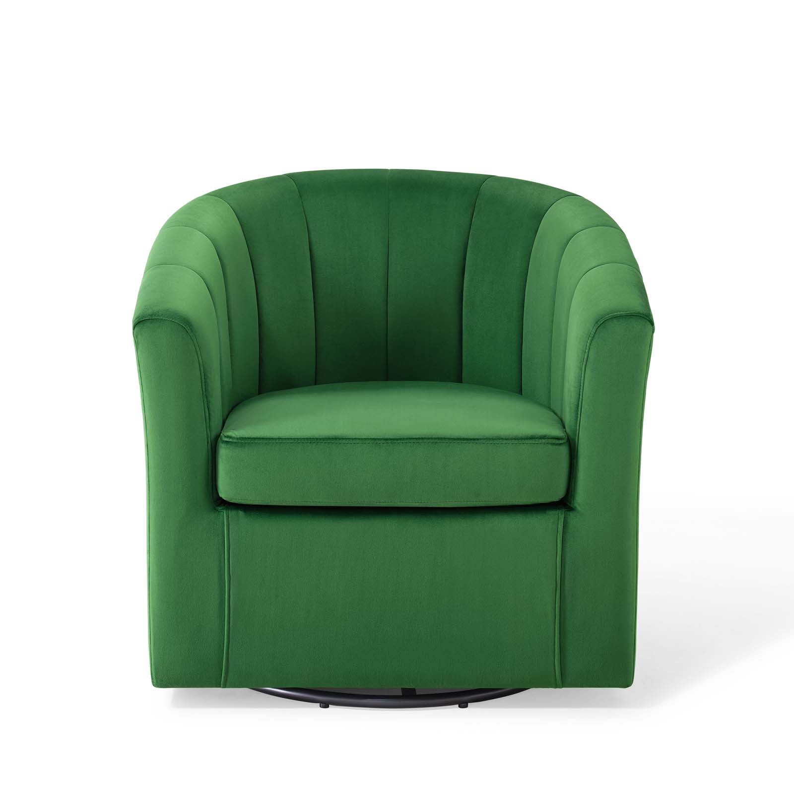 Prospect Performance Velvet Swivel Armchair by Modway