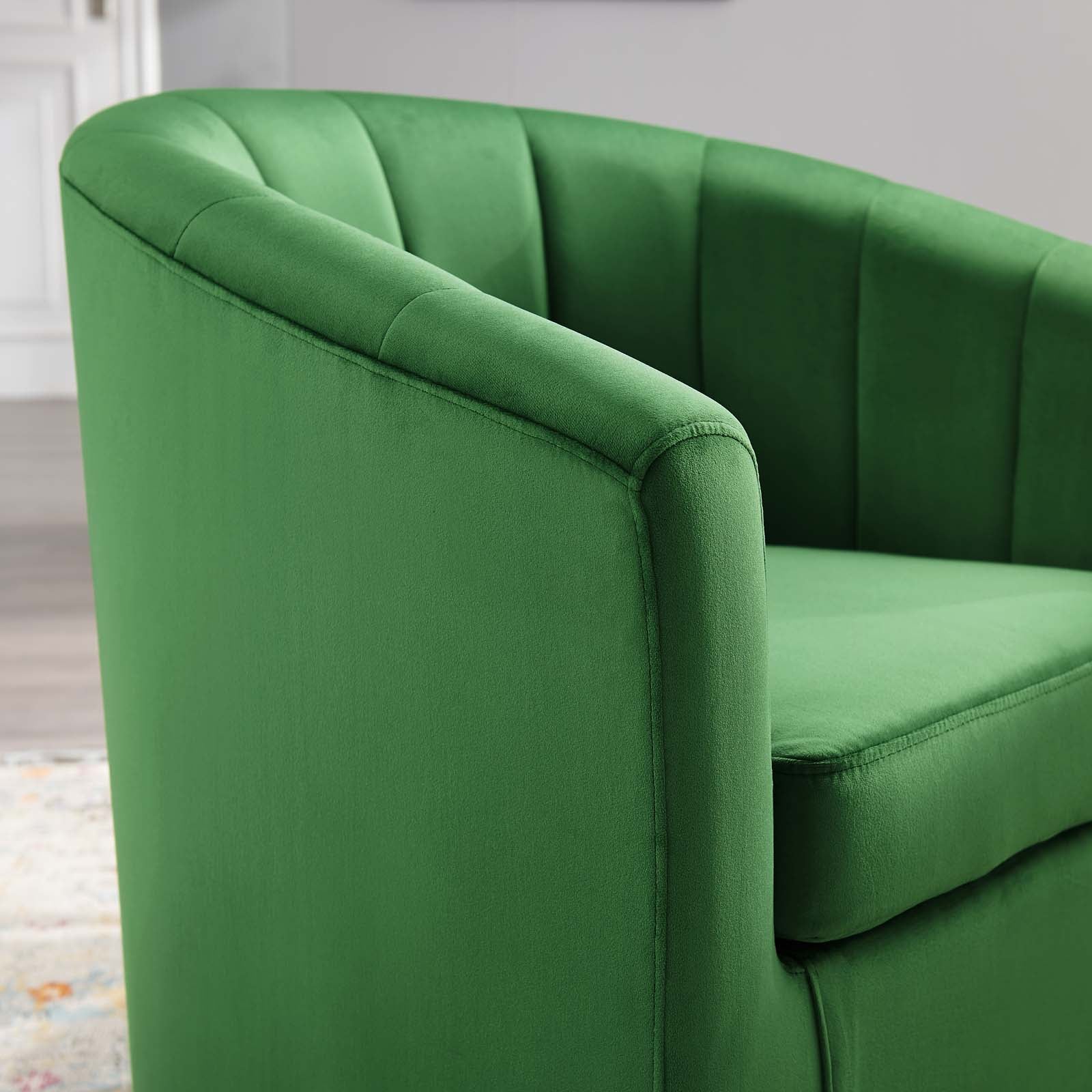 Prospect Performance Velvet Swivel Armchair by Modway
